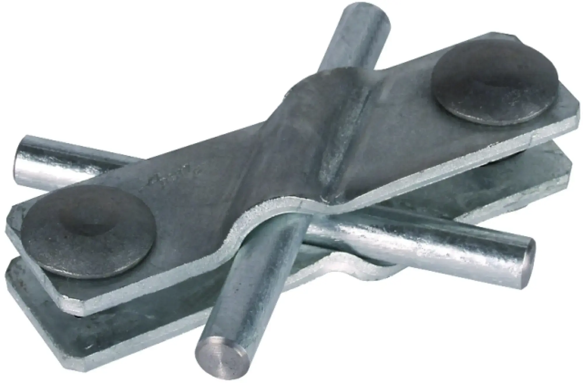 Dehn 308320 SV clamp St/tZn f. Rd 7-10/7-10mm - Rd 7-10/Fl 40mm - Fl 40/40mm (img_001)