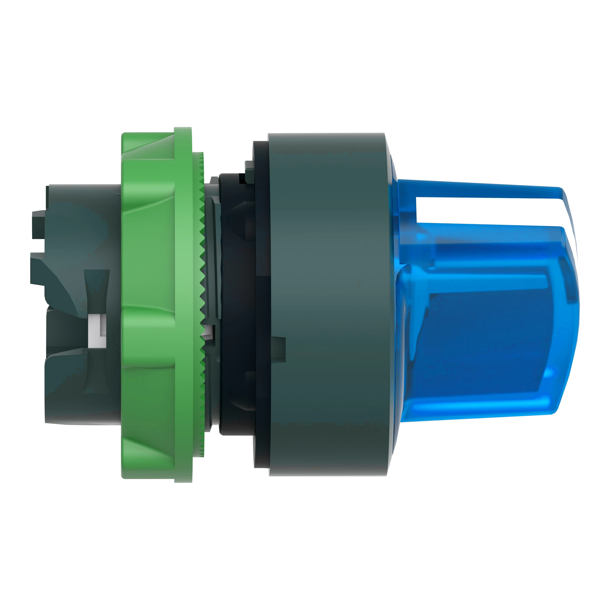 Schneider Electric ZB5AK1263 Illuminated selector switch, front element, Harmony XB5, plastic, 22mm blue, for universal LED, 2 positions, latching (img_003) Schneider Electric ZB5AK1263 Illuminated selector switch, front element, Harmony XB5, plastic, 22mm blue, for universal LED, 2 positions, latching (img_003)