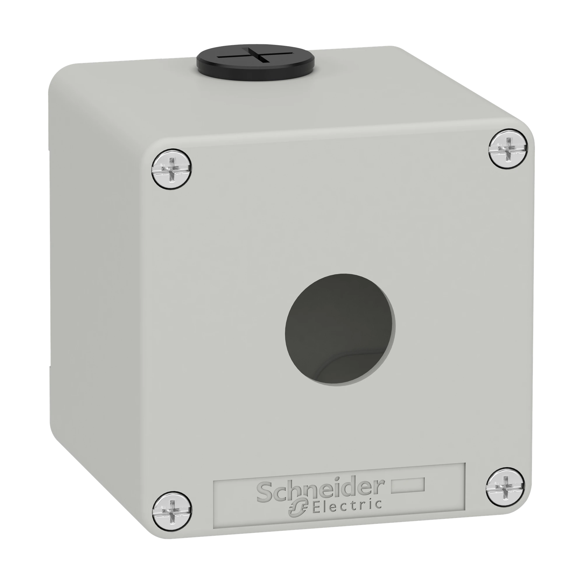 Schneider Electric XAPD1501 Empty enclosure XAP, metal, grey, for 1x22mm, 80x80x77, M20 (img_001) Schneider Electric XAPD1501 Empty enclosure XAP, metal, grey, for 1x22mm, 80x80x77, M20 (img_001)