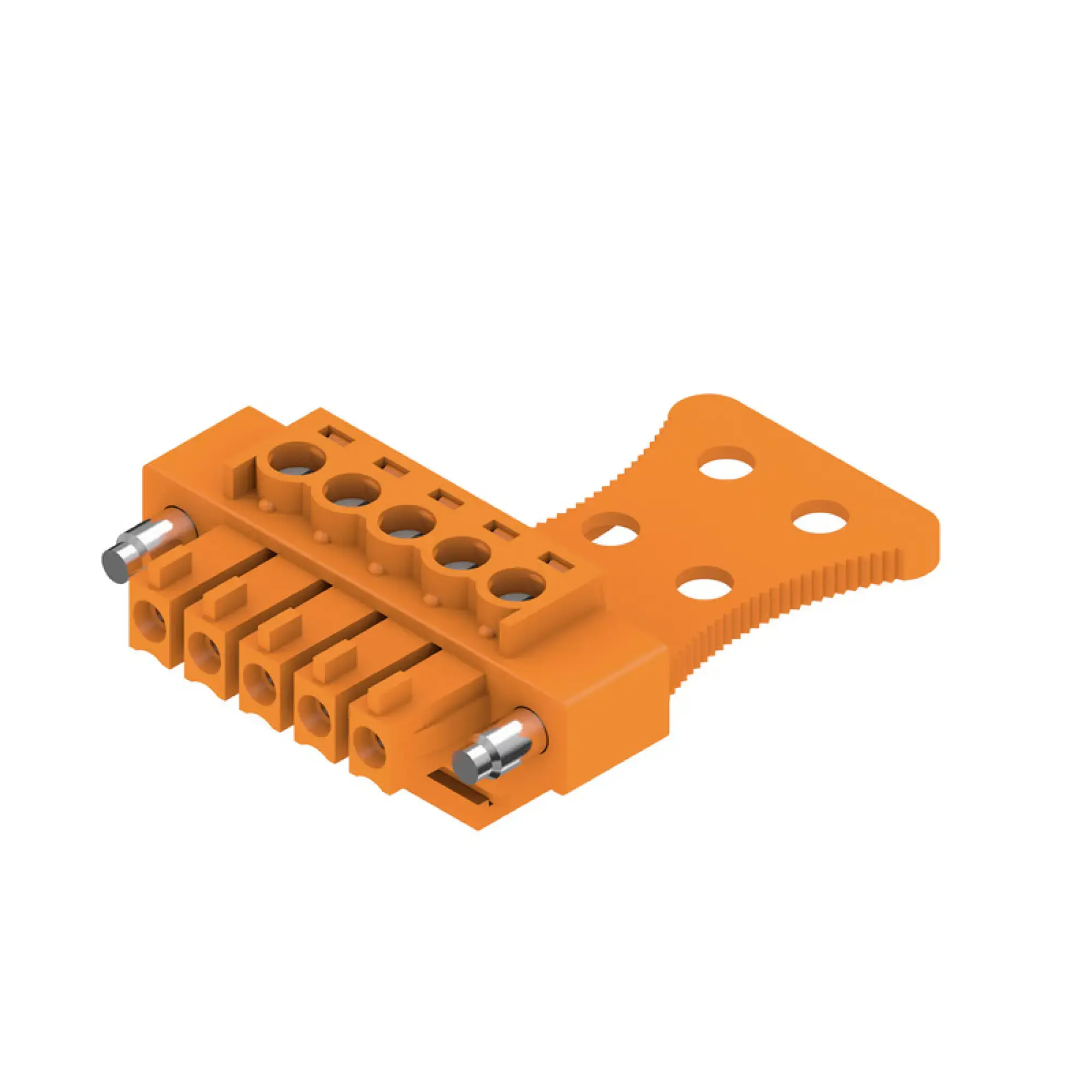 Weidmüller 1236530000 PCB connector (wire connection), 160 V, 17.5 A, Pitch in mm: 3.81, 1.5 mm², Number of poles: 5, Clamping yoke connection, Box (img_001)