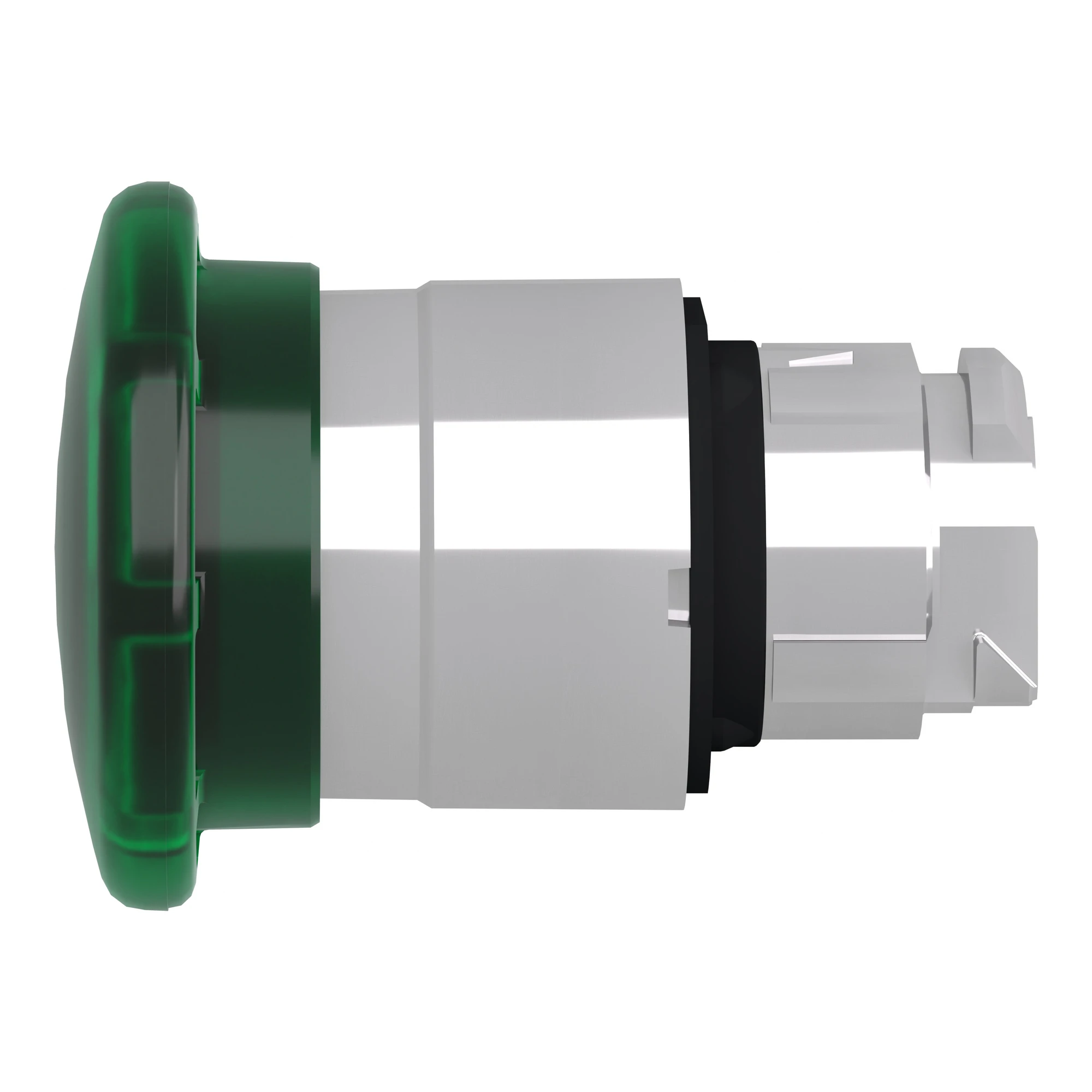 Schneider Electric ZB4BW433 Mushroom push button, front element, Harmony XB4, metal, 22mm, illuminated, green, mushroom 40mm, momentary, for universal LED (img_007)
