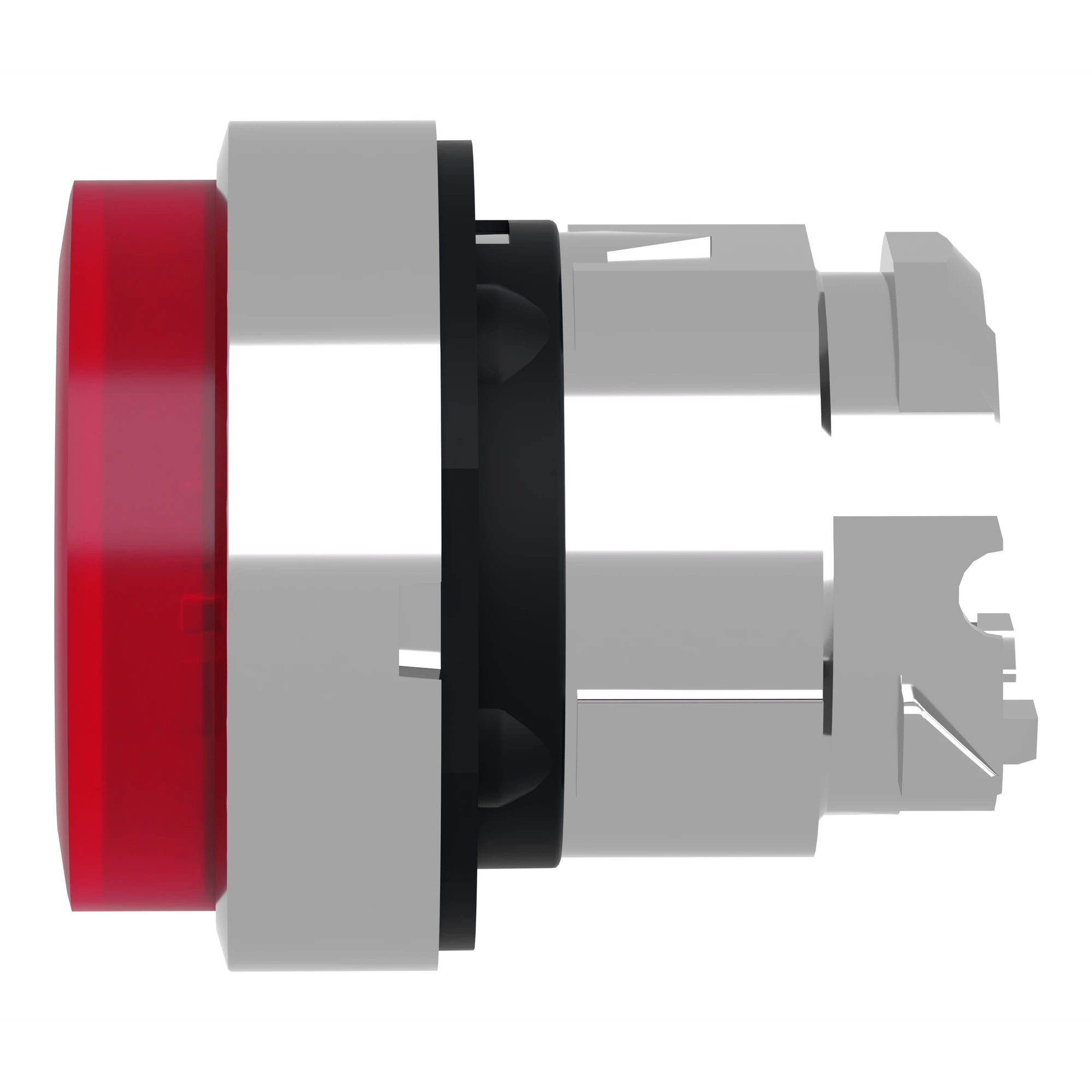 Schneider Electric ZB4BH43 Illuminated Pushbutton, Front Element, Harmony XB4, Metal, 22mm, Red, Projecting, for Universal LED, Latching (img_004)