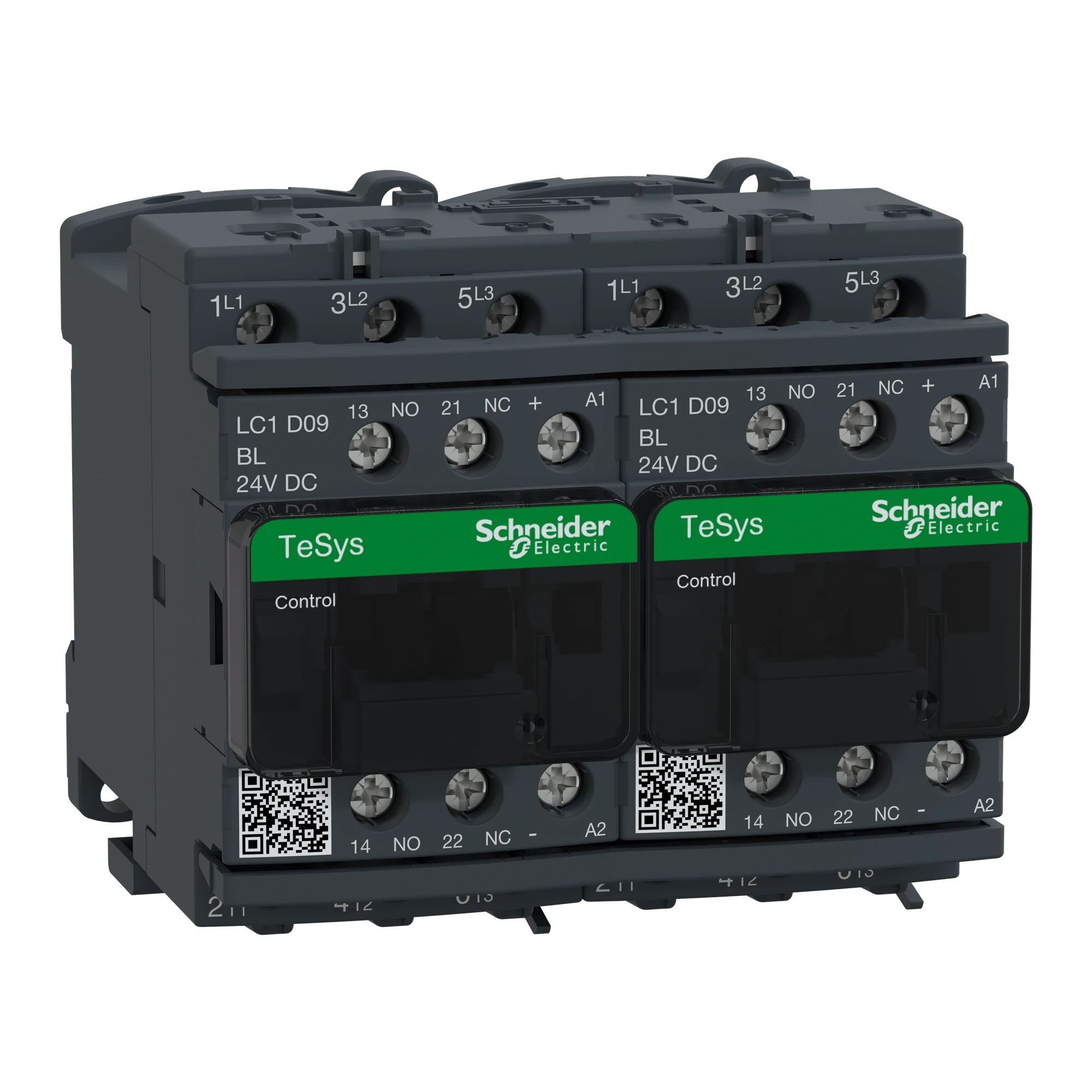Schneider Electric LC2D09BLV Reversing contactor combination, 3p+1NO+1NC, 4kW/400V/AC3 9A, Coil 24V DC (img_001) Schneider Electric LC2D09BLV Reversing contactor combination, 3p+1NO+1NC, 4kW/400V/AC3 9A, Coil 24V DC (img_001)