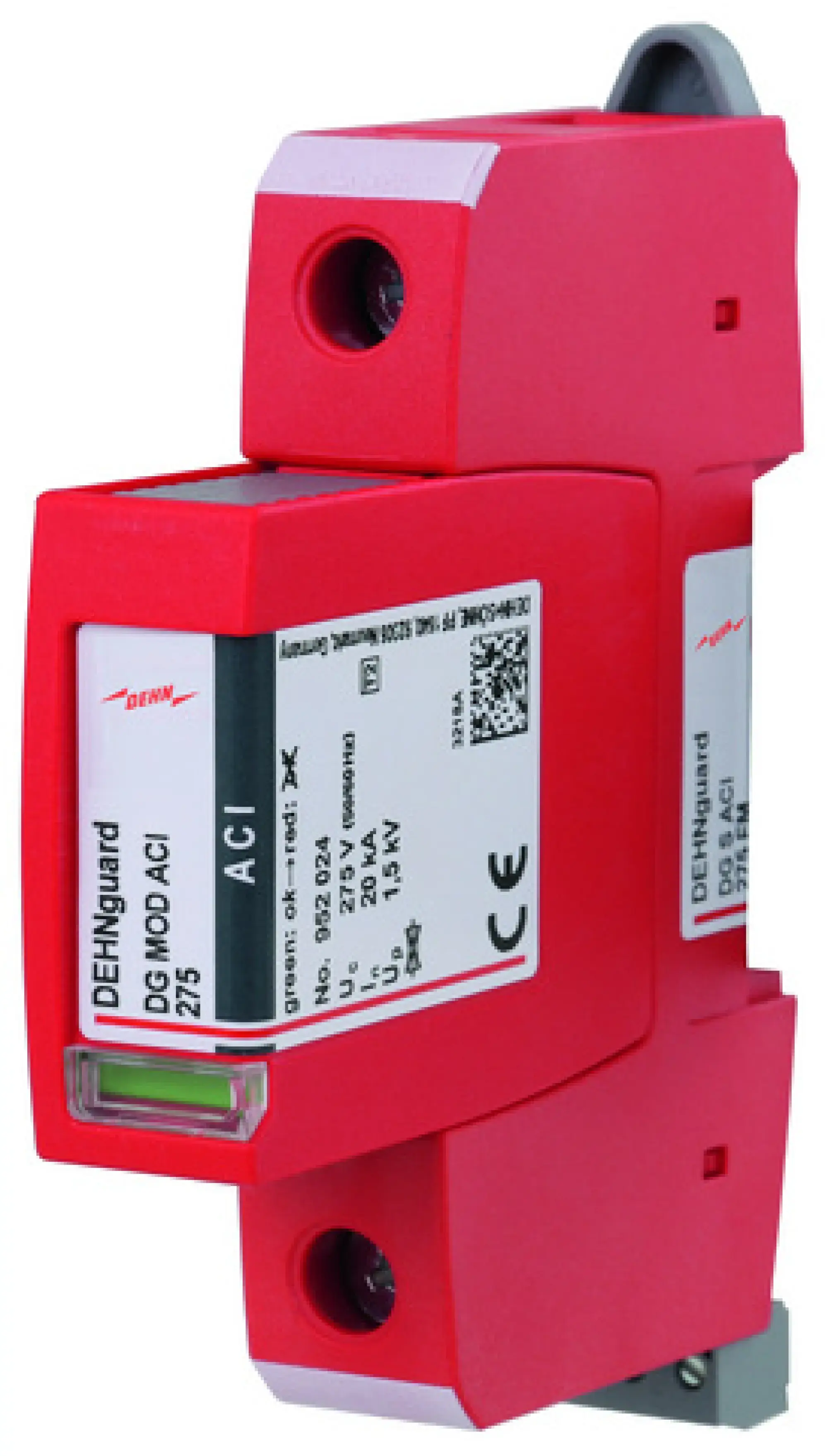 Dehn 952100 DEHNguard S surge arrester type 2 1-pole Uc 275V w. ACI technology (img_001) Dehn 952100 DEHNguard S surge arrester type 2 1-pole Uc 275V w. ACI technology (img_001)
