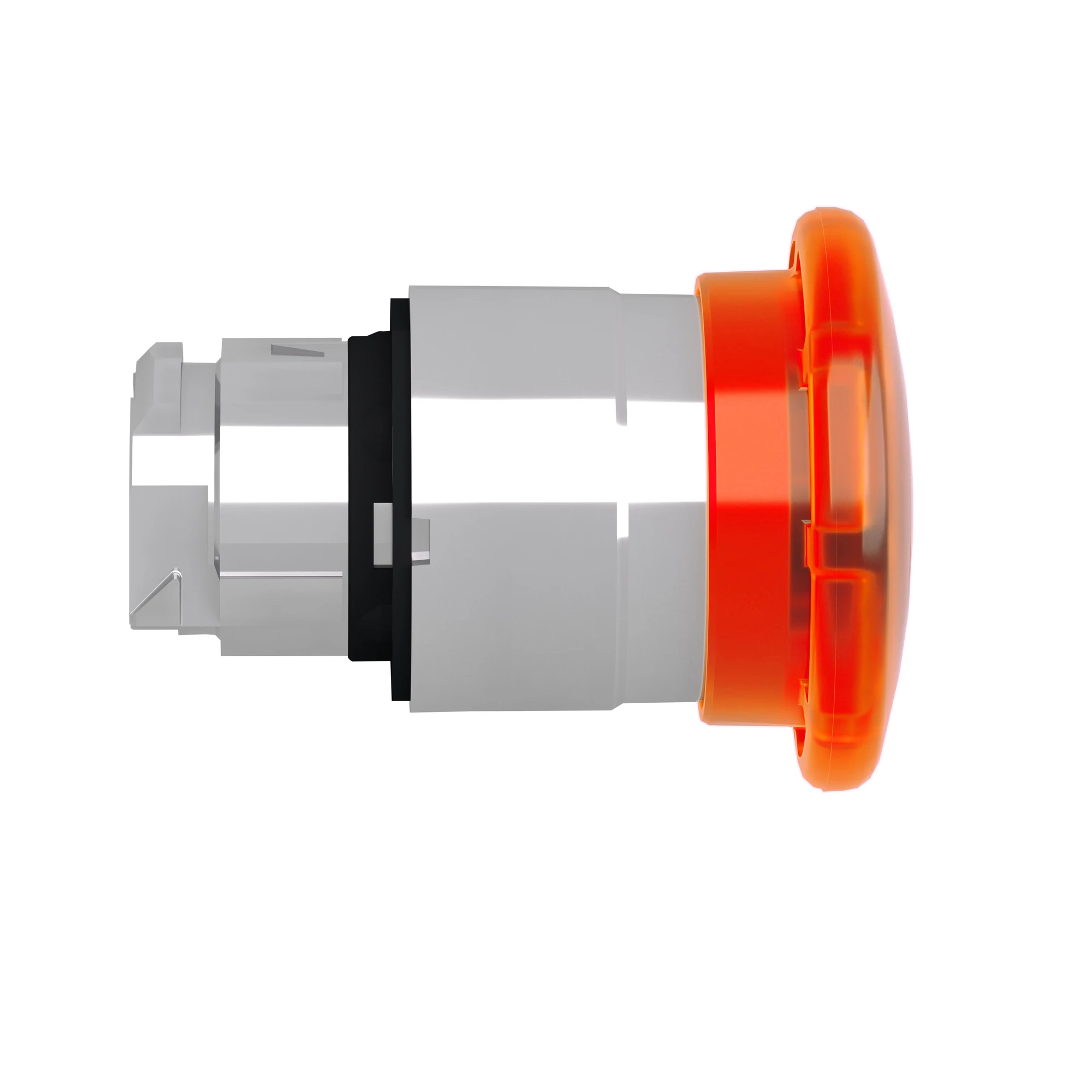 Schneider Electric ZB4BW653 Mushroom pushbutton, Front element, Harmony XB4, Metal, 22mm, illuminated, orange, pull release, for universal LED (img_003)