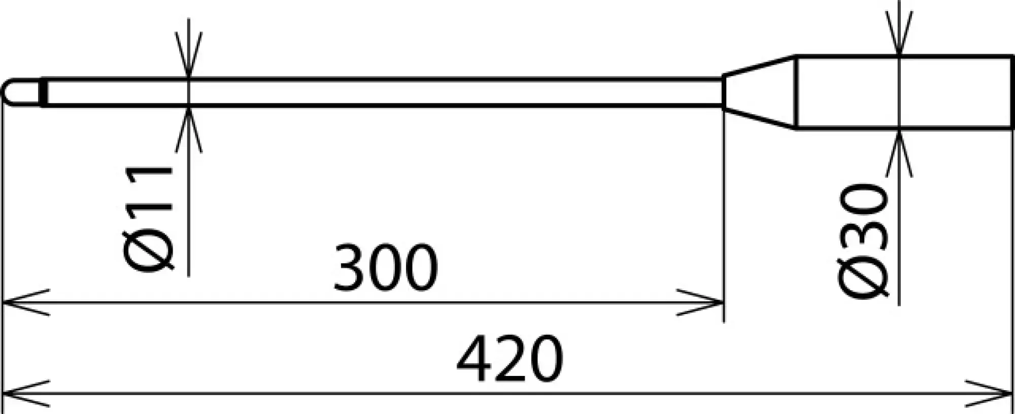 Dehn 766916 Test probe with M8 threaded bolt for PHE 1-24kV (img_004) Dehn 766916 Test probe with M8 threaded bolt for PHE 1-24kV (img_004)