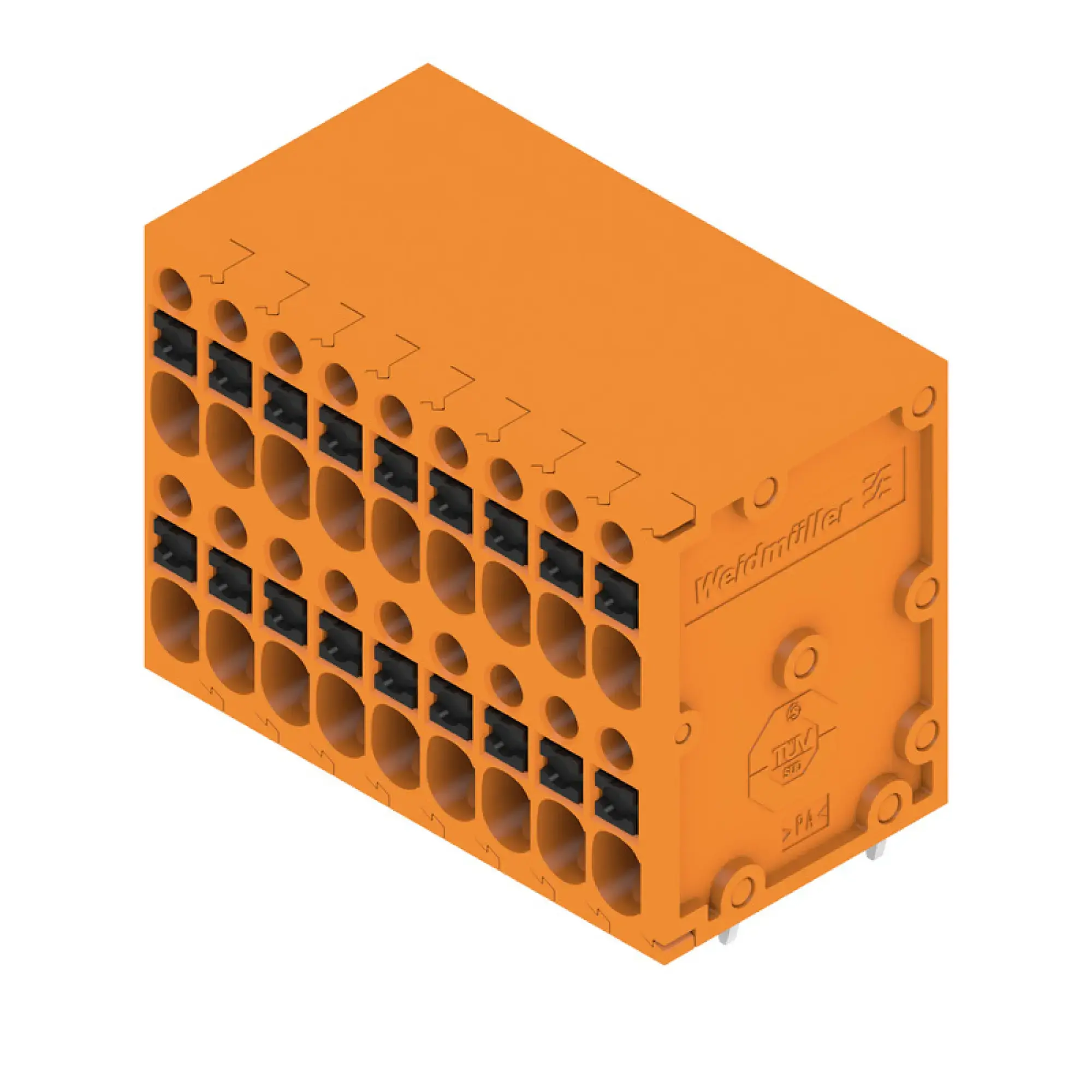 Weidmüller 2001010000 PCB terminal, 200 V, 17.5 A, Pitch in mm: 3.50, 1.5 mm², Number of poles: 18, PUSH IN with actuator, THT solder connection, 90°, Box (img_001) Weidmüller 2001010000 PCB terminal, 200 V, 17.5 A, Pitch in mm: 3.50, 1.5 mm², Number of poles: 18, PUSH IN with actuator, THT solder connection, 90°, Box (img_001)