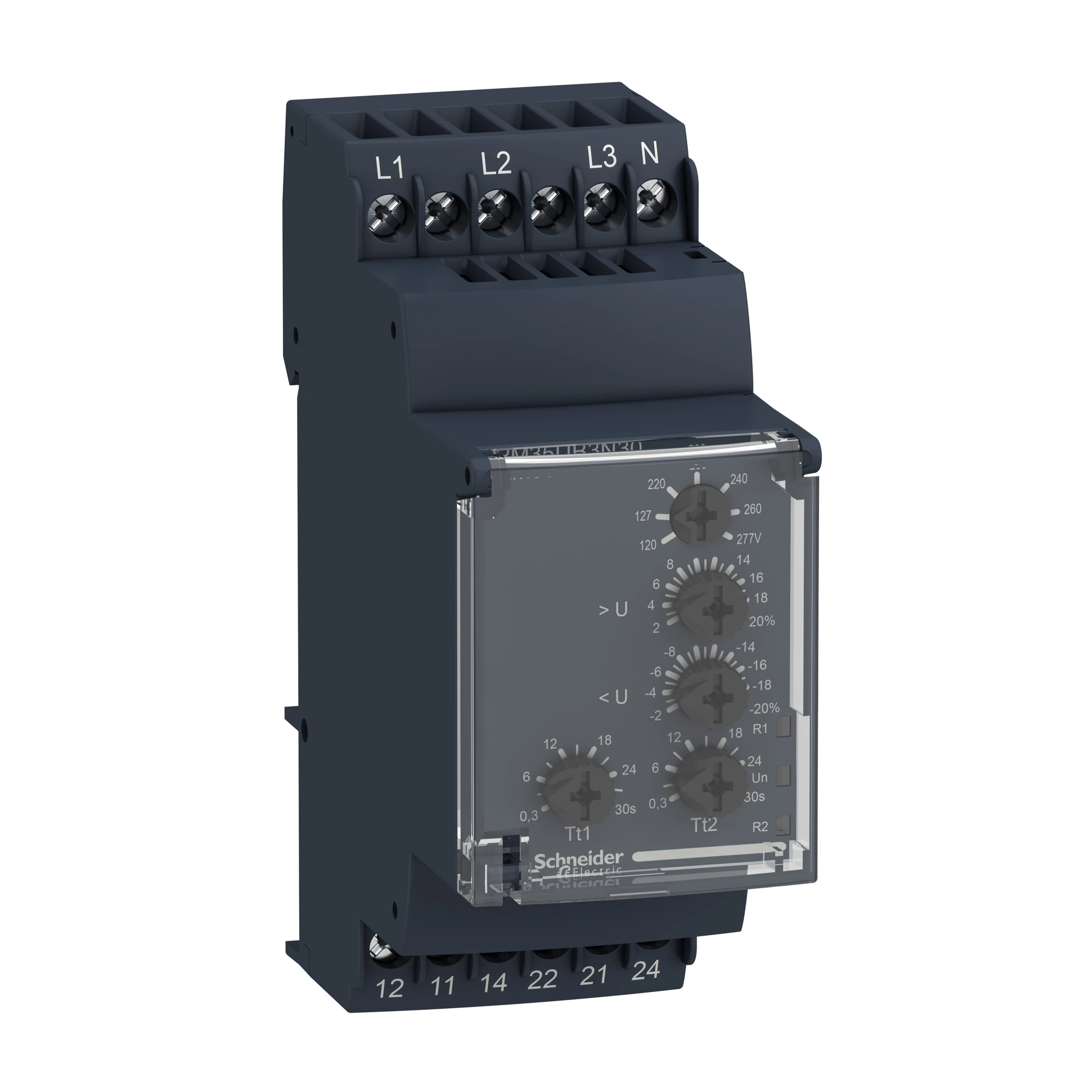 Schneider Electric RM35UB3N30 Voltage Monitor, Over-/Undervoltage Phase-Phase-Neutral, 114-329 VAC, 2 W (img_001) Schneider Electric RM35UB3N30 Voltage Monitor, Over-/Undervoltage Phase-Phase-Neutral, 114-329 VAC, 2 W (img_001)