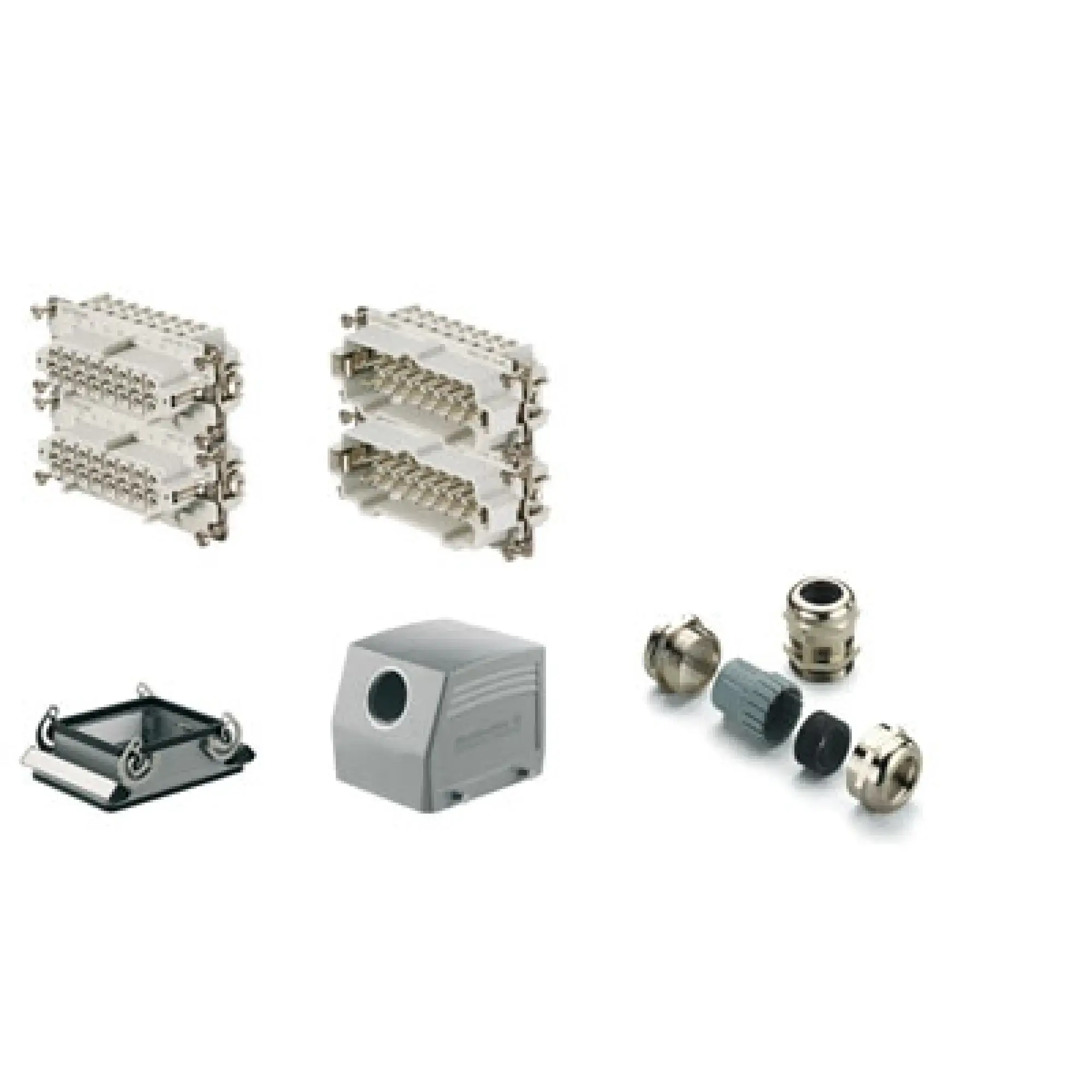 Weidmüller 1802370000 Industrial connectors (set), Series: HE, Screw connection, Size: 10, Number of poles: 32 (img_001)