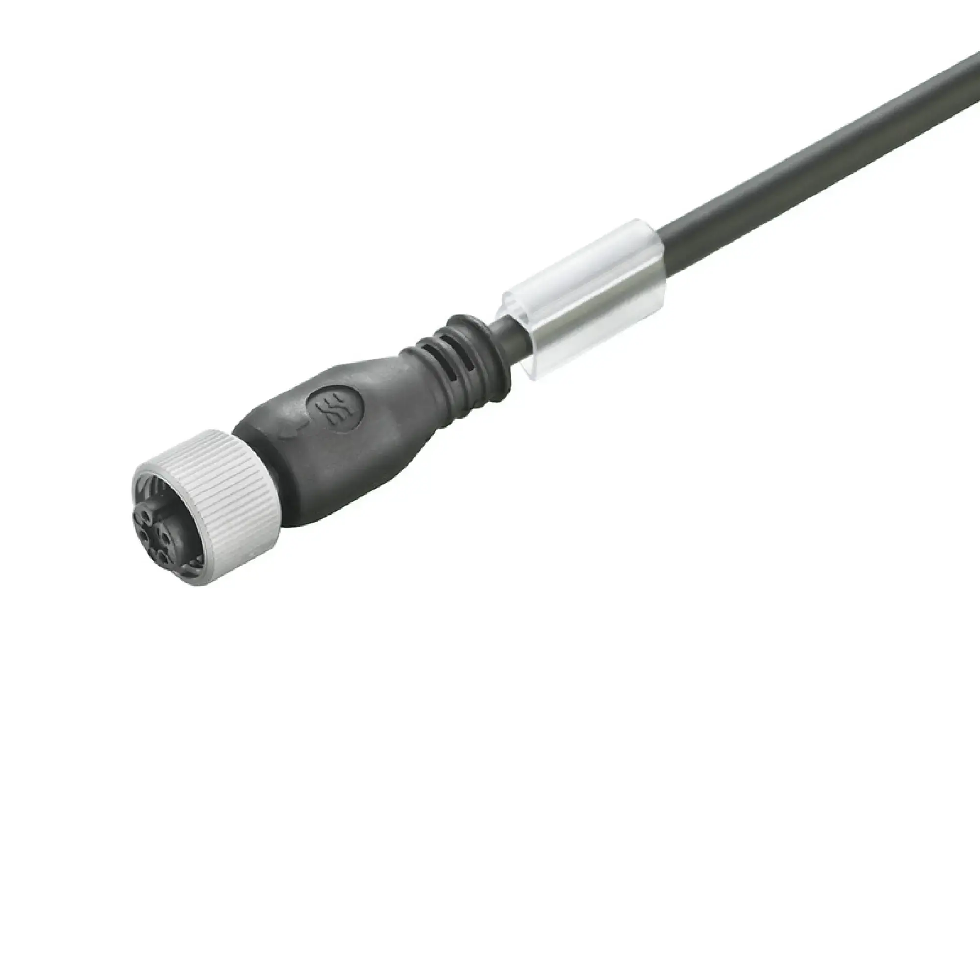Weidmüller 1108750500 Sensor-actuator Cable (assembled), One end without connector, M12, Number of poles: 5, Female socket, straight, LED: No, Cable length: 5 m, Shielded: (img_001)