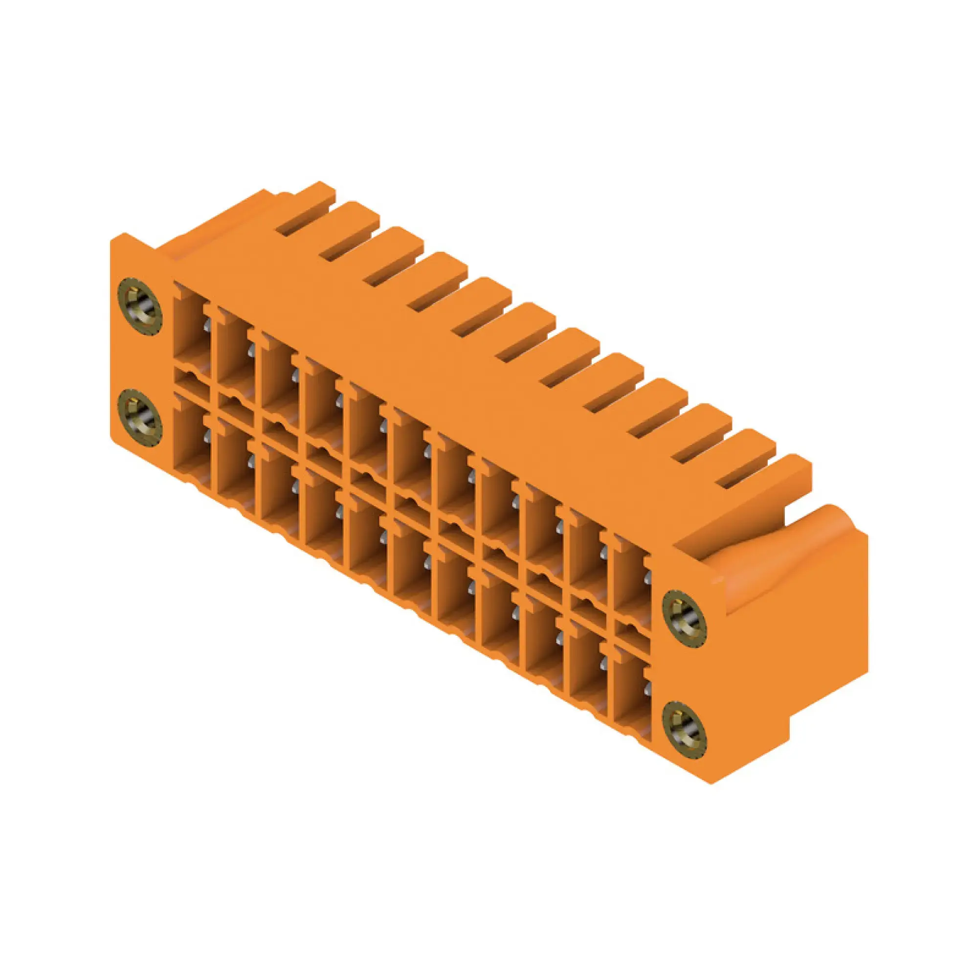 Weidmüller 1041050000 PCB connector (board connection), 160 V, 17.5 A, Pitch in mm: 3.81, Number of poles: 22, THT solder connection, Box (img_001)