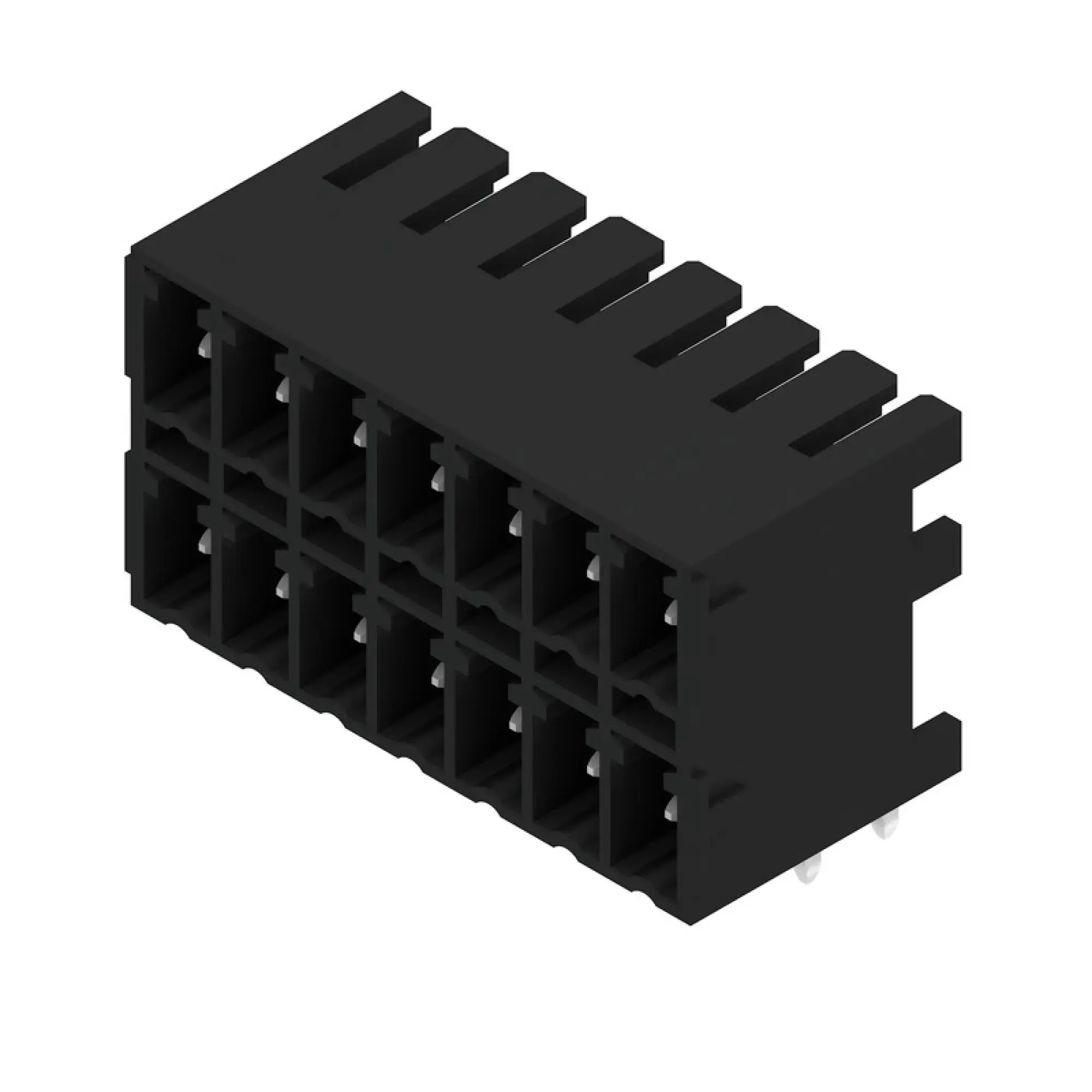 Weidmüller 1039010000 PCB connector (board connection), 160 V, 17.5 A, Pitch in mm: 3.81, Number of poles: 14, THT/THR solder connection, Box (img_001)