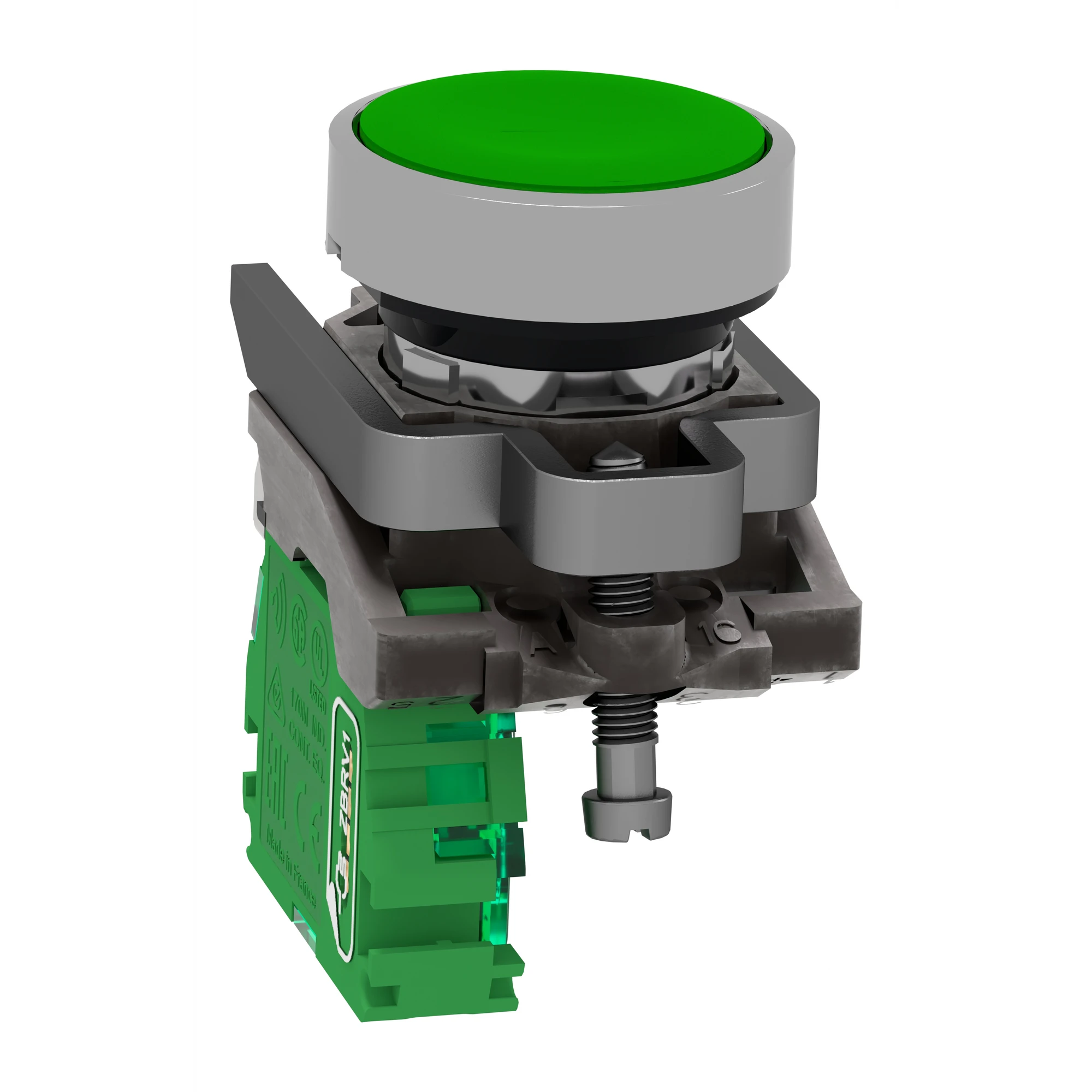 Schneider Electric ZB4RTA3 Wireless Push Button, Harmony XB4R, Metal, Ø22mm, Battery-Free, Wireless, Green (img_005) Schneider Electric ZB4RTA3 Wireless Push Button, Harmony XB4R, Metal, Ø22mm, Battery-Free, Wireless, Green (img_005)