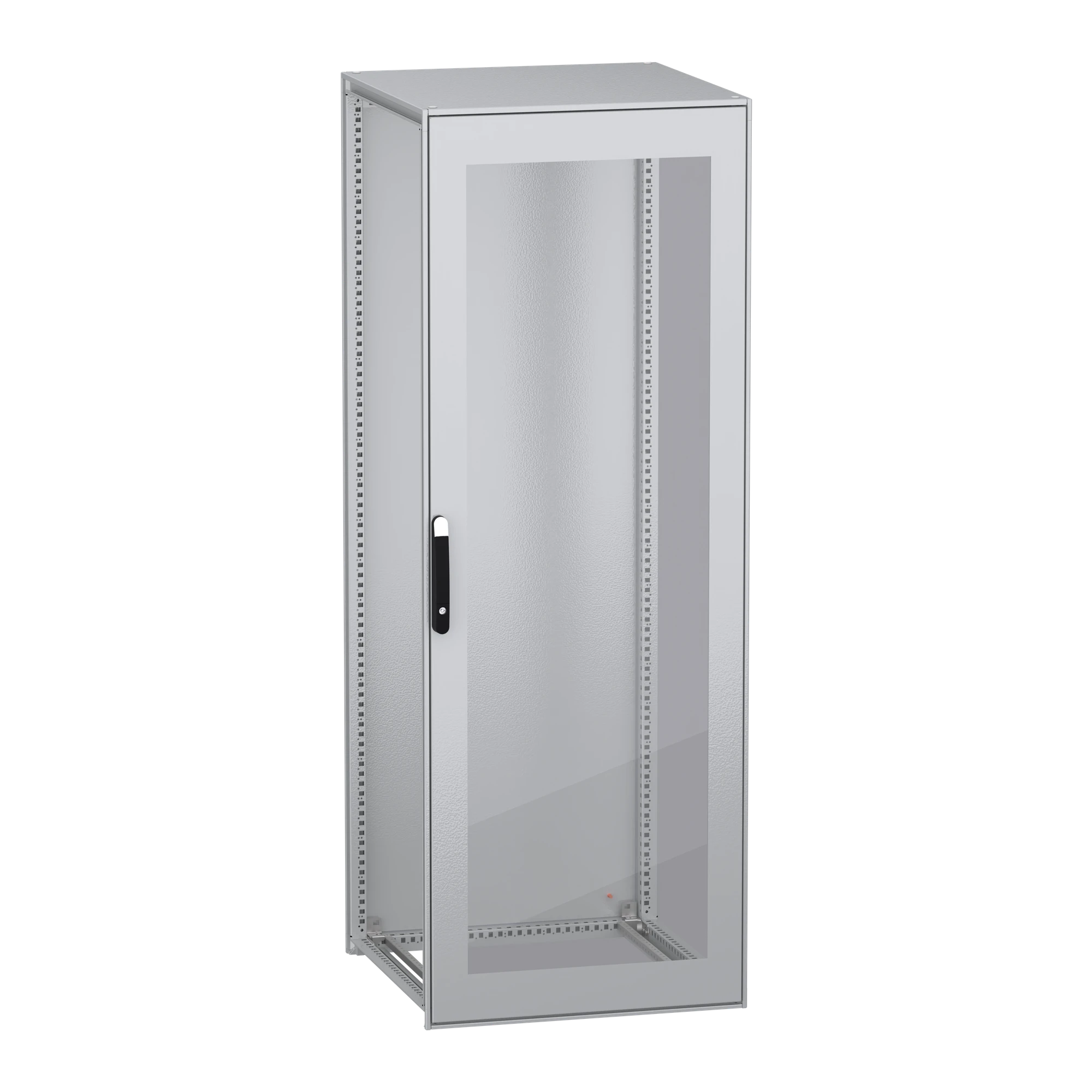 Schneider Electric NSYSFN22880T Floor-standing enclosure, PanelSeT SFN, made of decarbonized steel, without mounting plate, glass door, assembled, 2200x800x800mm, IP55 (img_001)