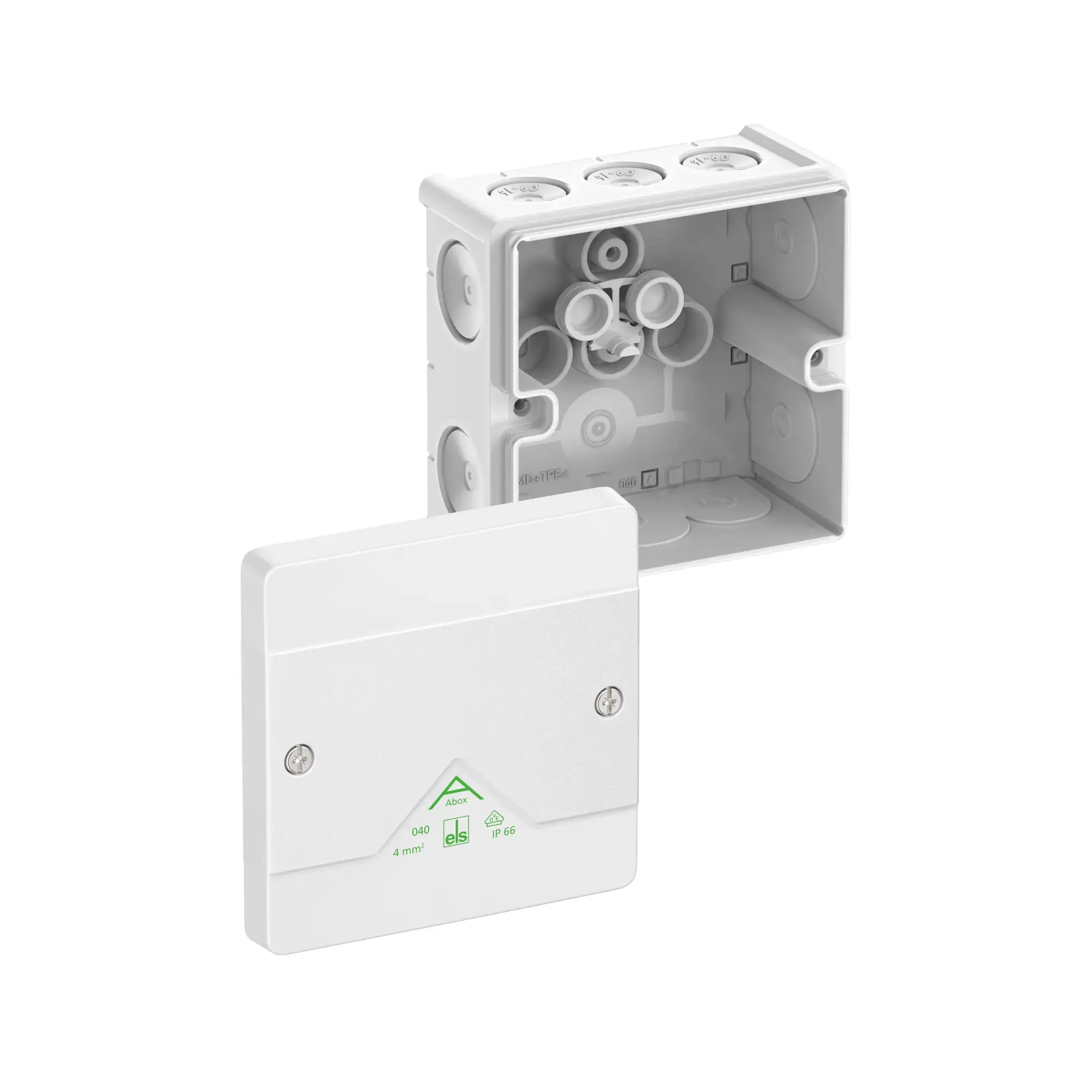 Spelsberg 80410001 Junction box, Type of protection IP66, max. 4², Impact strength IK07, Protection class II, Ui 1000V AC, Ui 1000V DC, DLG, VDE, Halogen free (img_001) Spelsberg 80410001 Junction box, Type of protection IP66, max. 4², Impact strength IK07, Protection class II, Ui 1000V AC, Ui 1000V DC, DLG, VDE, Halogen free (img_001)