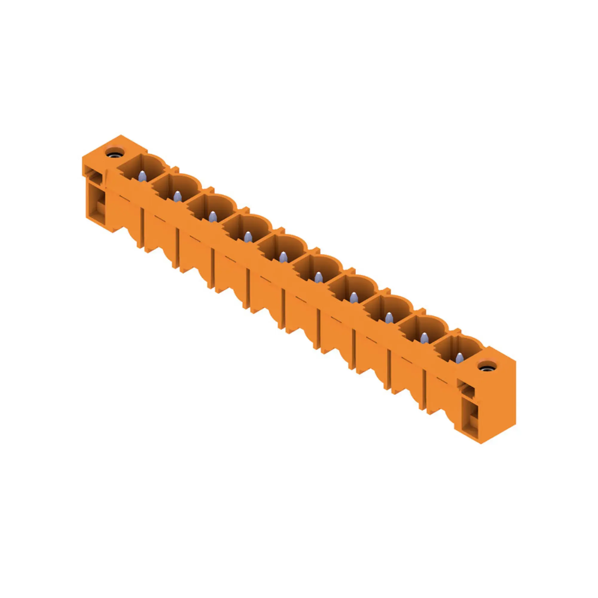 Weidmüller 1141060000 PCB connector (board connection), 500 V, 29 A, Pitch in mm: 7.62, Number of poles: 10, THT solder connection, Box (img_001)