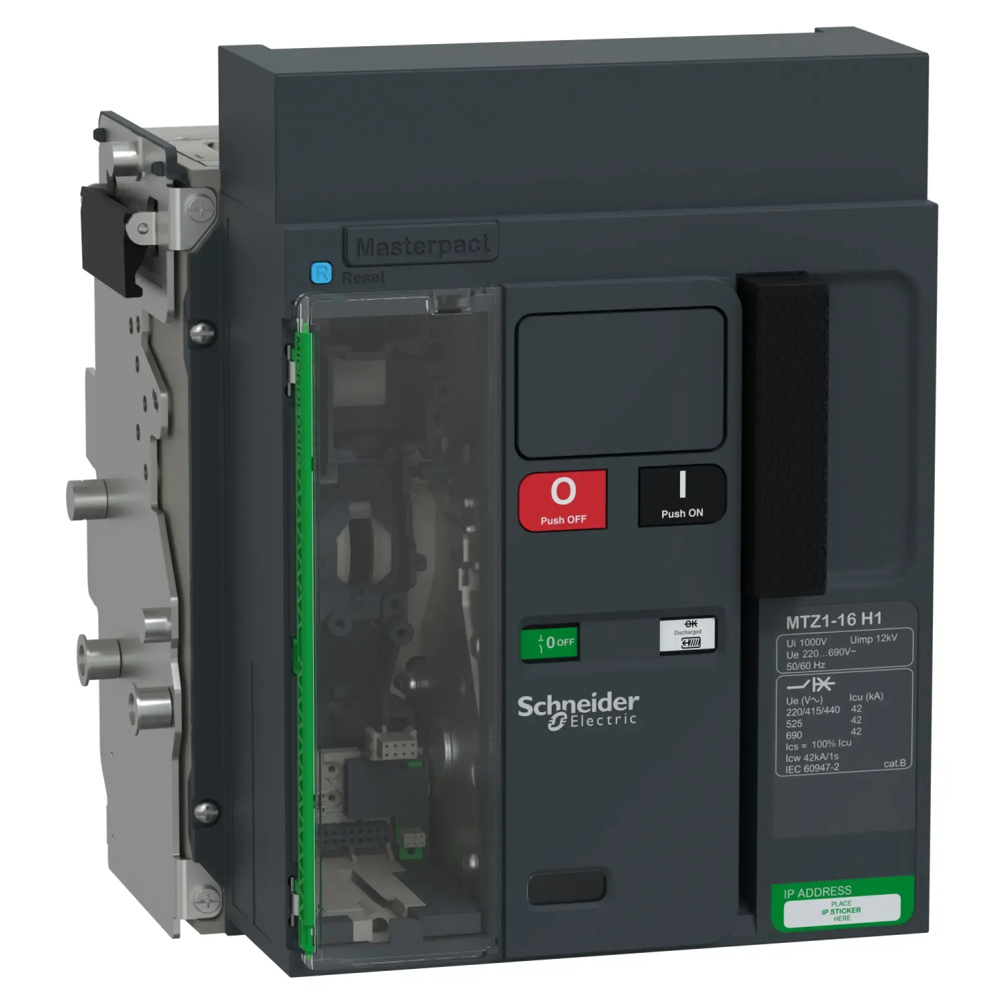 Schneider Electric LV947240 MasterPacT MTZ1 16 1600A H1 42kA/440VAC (Icu) 3P Grundschalter Einschub für MicroLogic Active (img_002)