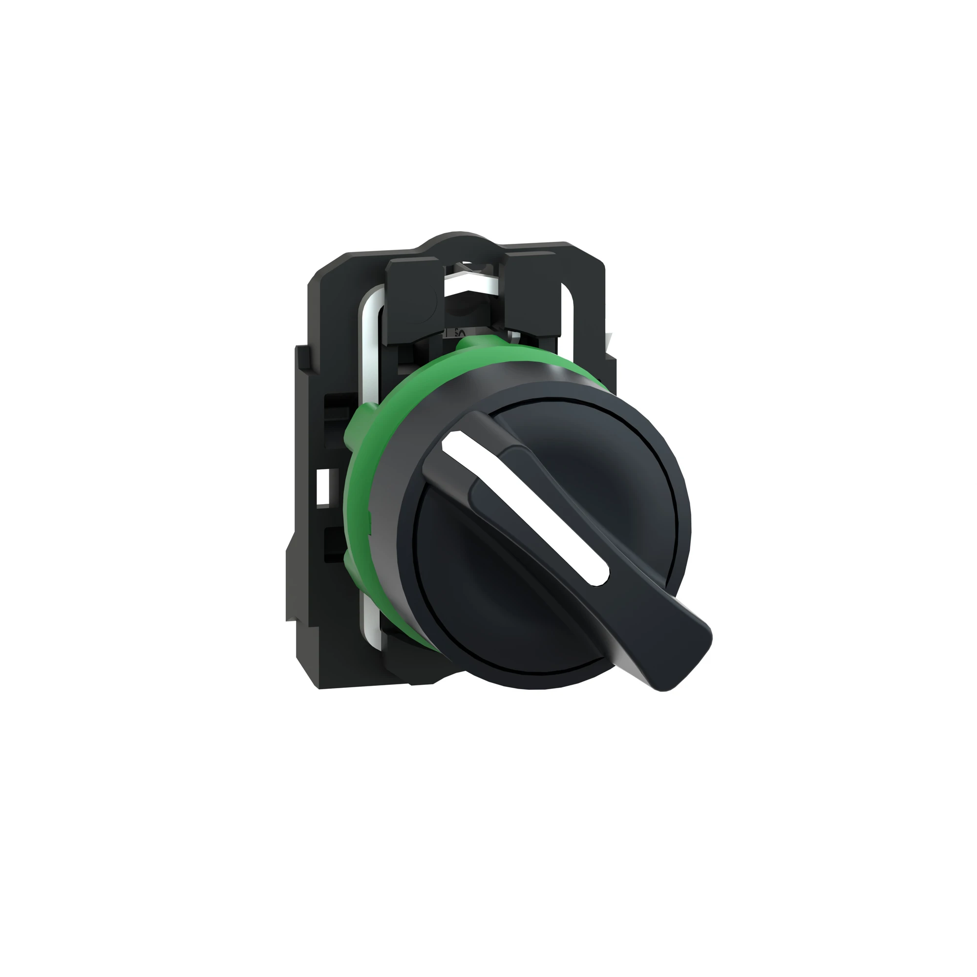 Schneider Electric XB5AD21 Selector Switch, Harmony XB5, Plastic, Black, 2 Positions, 22mm, Latching, 1NO (img_001)