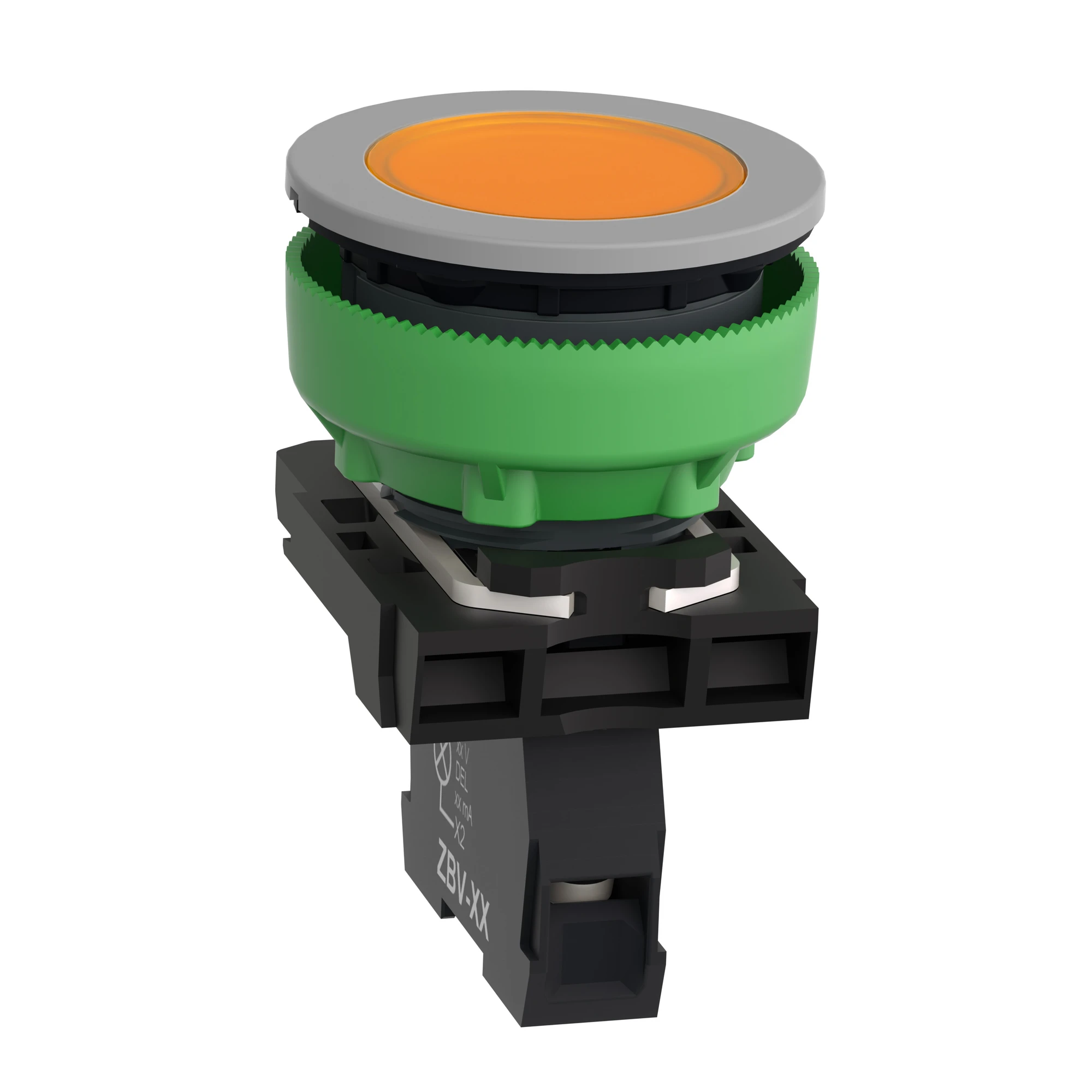 Schneider Electric XB5FVB5C0 Pilot light, Harmony XB5F, plastic, antimicrobial, orange, 30mm, universal LED, smooth dome, 24V ACDC (img_005) Schneider Electric XB5FVB5C0 Pilot light, Harmony XB5F, plastic, antimicrobial, orange, 30mm, universal LED, smooth dome, 24V ACDC (img_005)