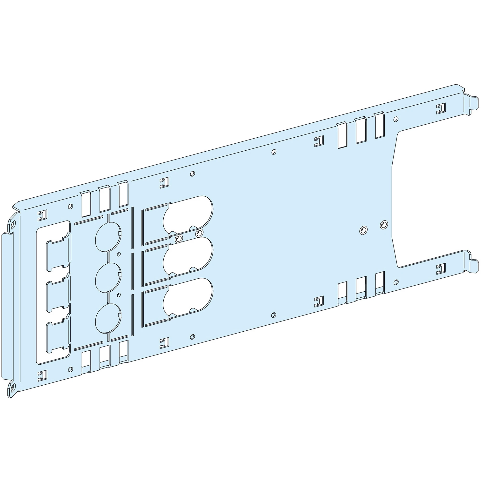 Schneider Electric LVS03453 PrismaSeT-P, Mounting Plate, ComPacT NSX/NSX Vigi 400-630 3-pole, Plug-in Technology, Width=650mm, Height=4 Modules (img_001) Schneider Electric LVS03453 PrismaSeT-P, Mounting Plate, ComPacT NSX/NSX Vigi 400-630 3-pole, Plug-in Technology, Width=650mm, Height=4 Modules (img_001)