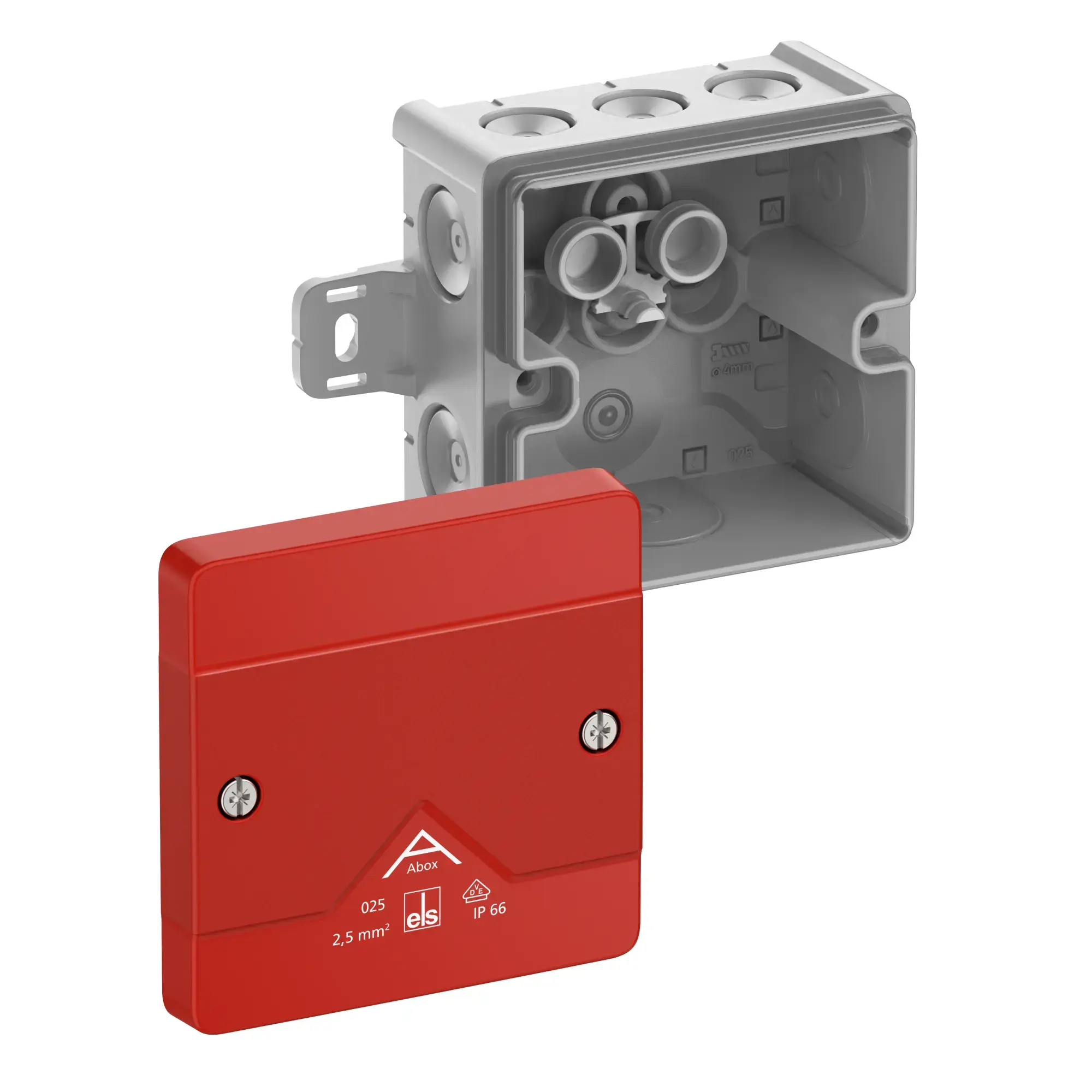 Spelsberg 80270101 Junction box, Type of protection IP66, max. 2,5², Impact strength IK07, Protection class II, Ui 1000V AC, Ui 1000V DC, DLG, VDE, Halogen free (img_001)