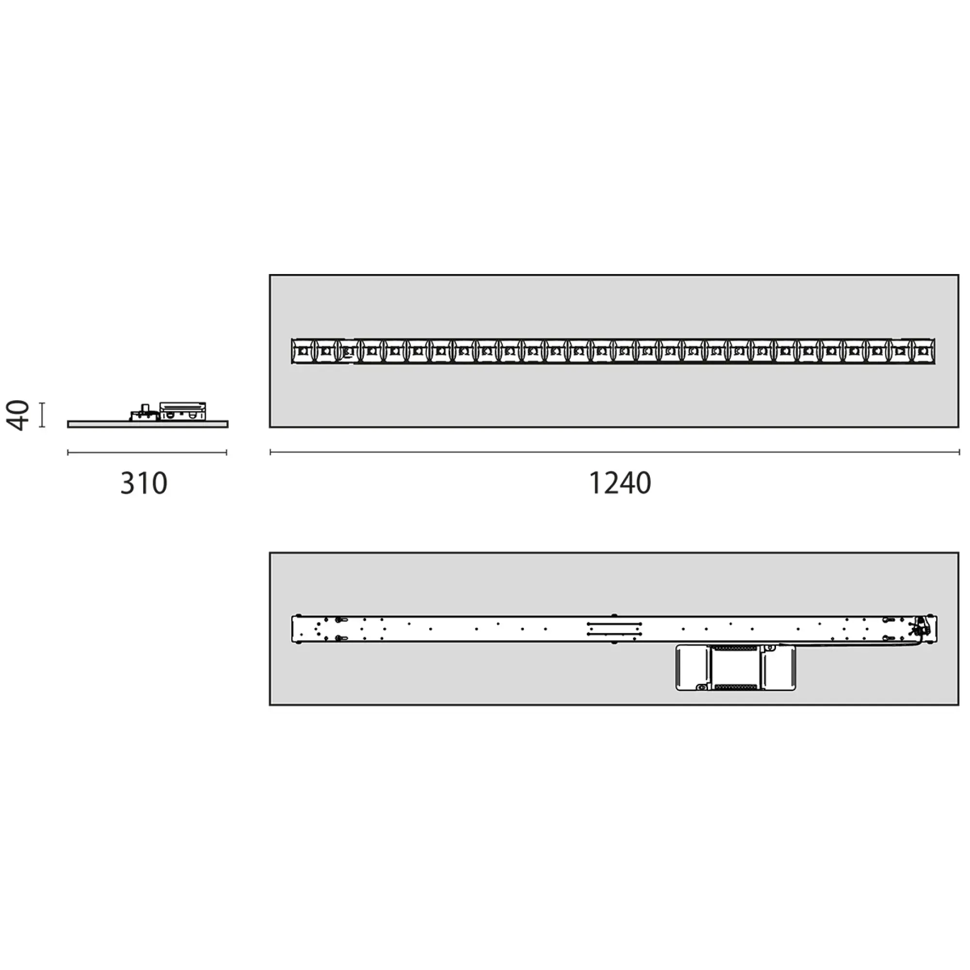 Performance iN Lighting 3123272 LED-Einlegeleuchte 4000K 26W statisch schwarzes Raster 3123272 (img_003)