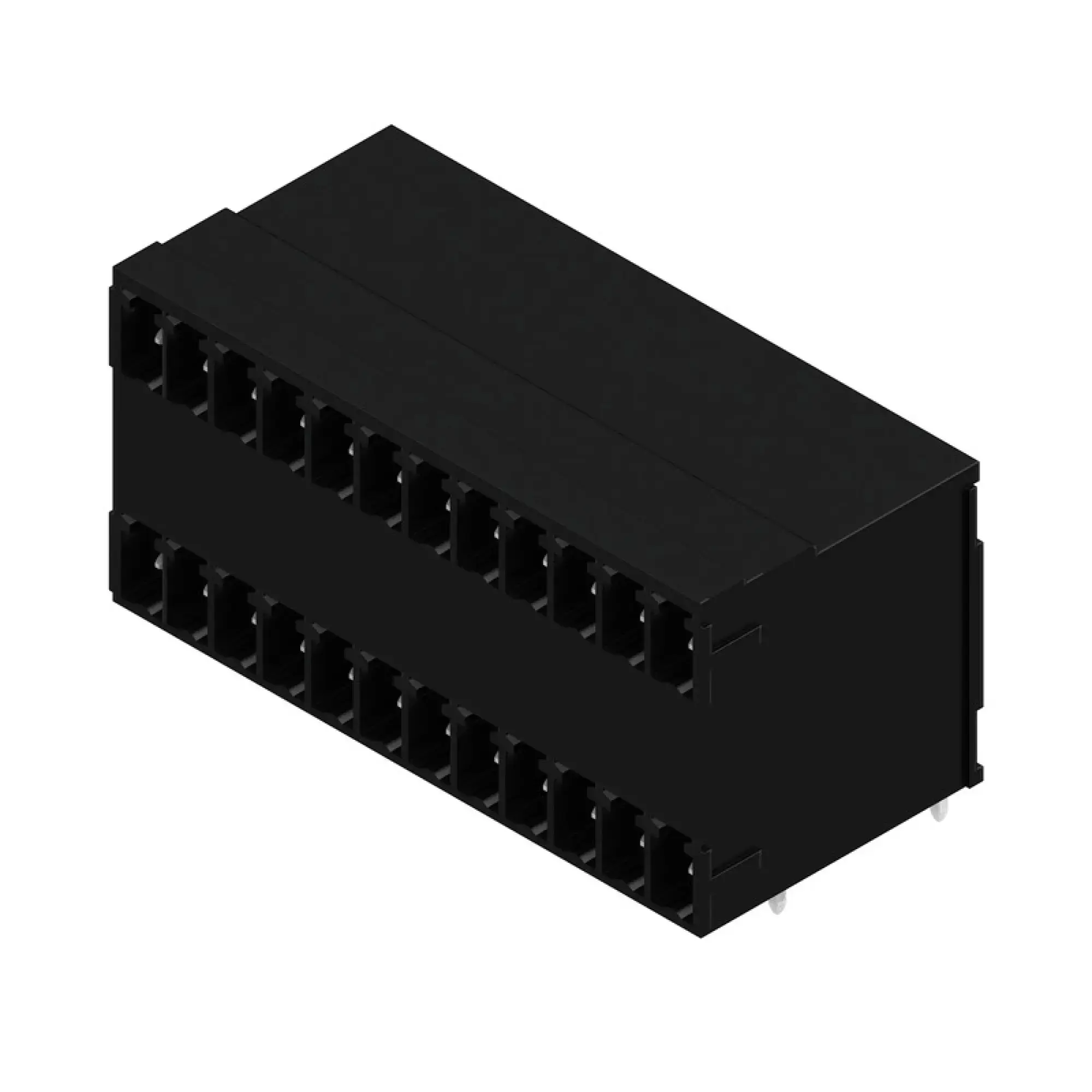 Weidmüller 1973210000 PCB connector (board connection), 160 V, 17.5 A, Pitch in mm: 3.81, Number of poles: 24, THT solder connection, Box (img_001)