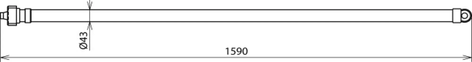 Dehn 769505 End fitting of earthing stick w. coupling element L 1500mm (img_004)