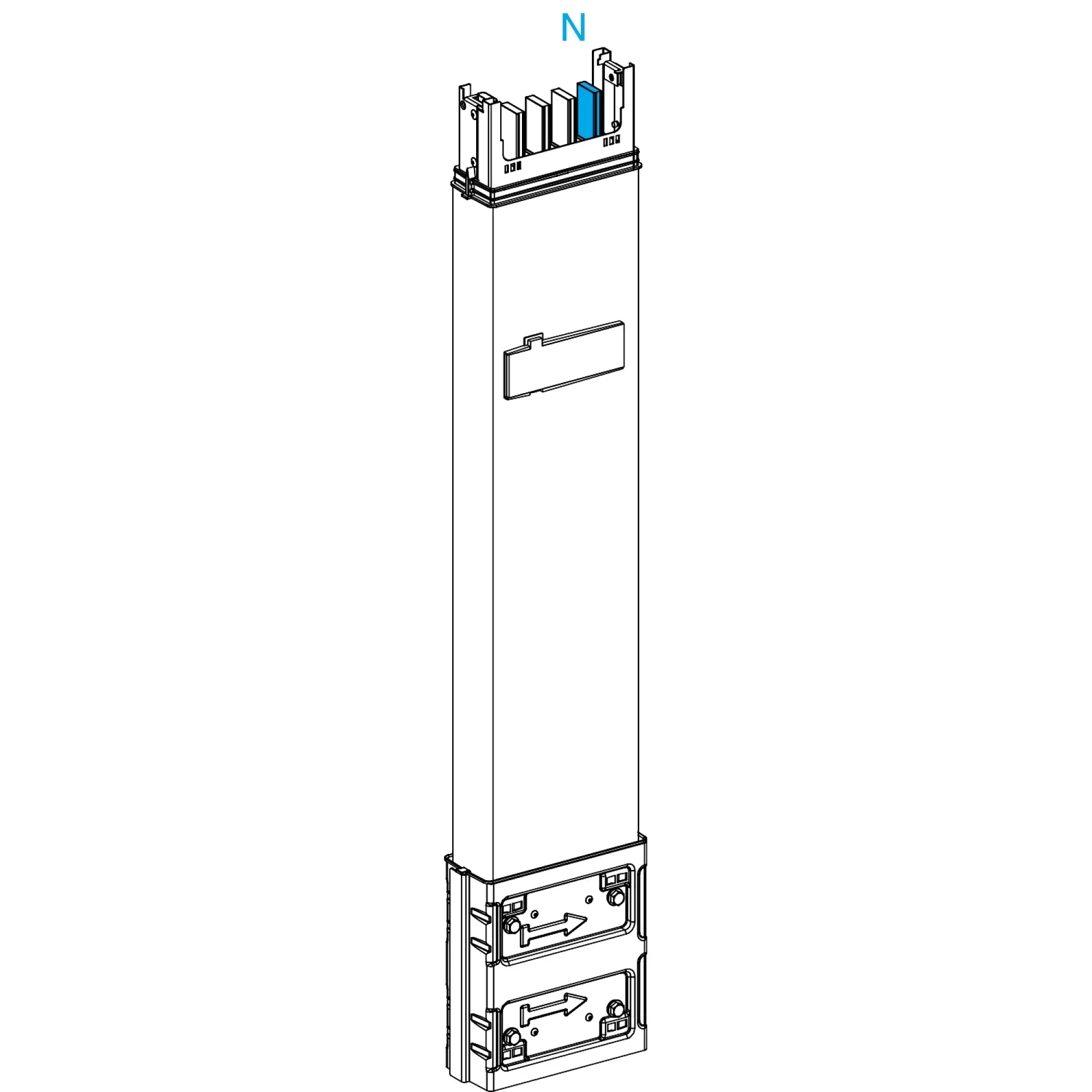 Schneider Electric KSA400ED4081 KSA straight element, 400A, 0.8m, 1outlet (img_002)