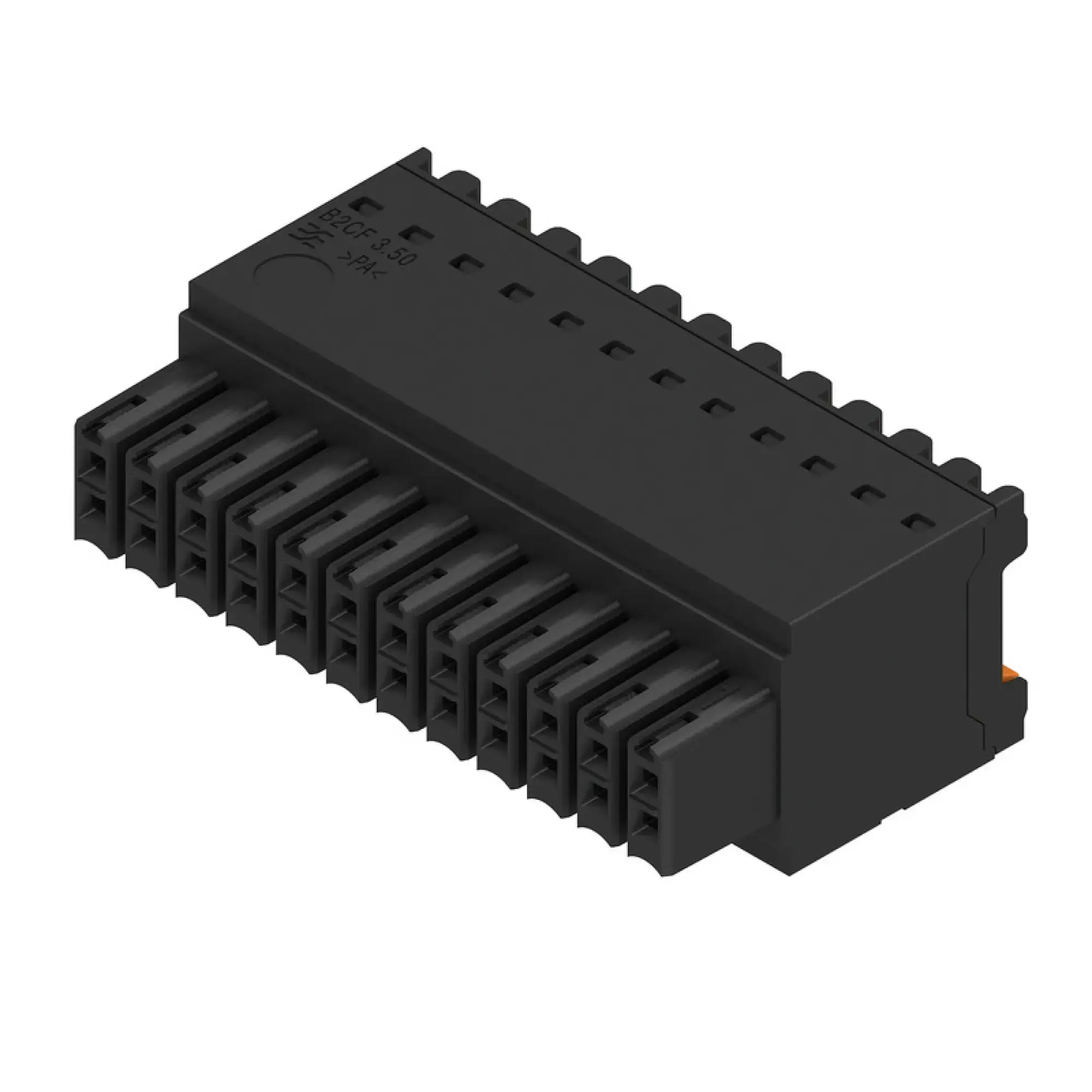 Weidmüller 1277570000 PCB connector (wire connection), 160 V, 13.4 A, Pitch in mm: 3.50, 1.5 mm², Number of poles: 24, PUSH IN with actuator, Box (img_001)