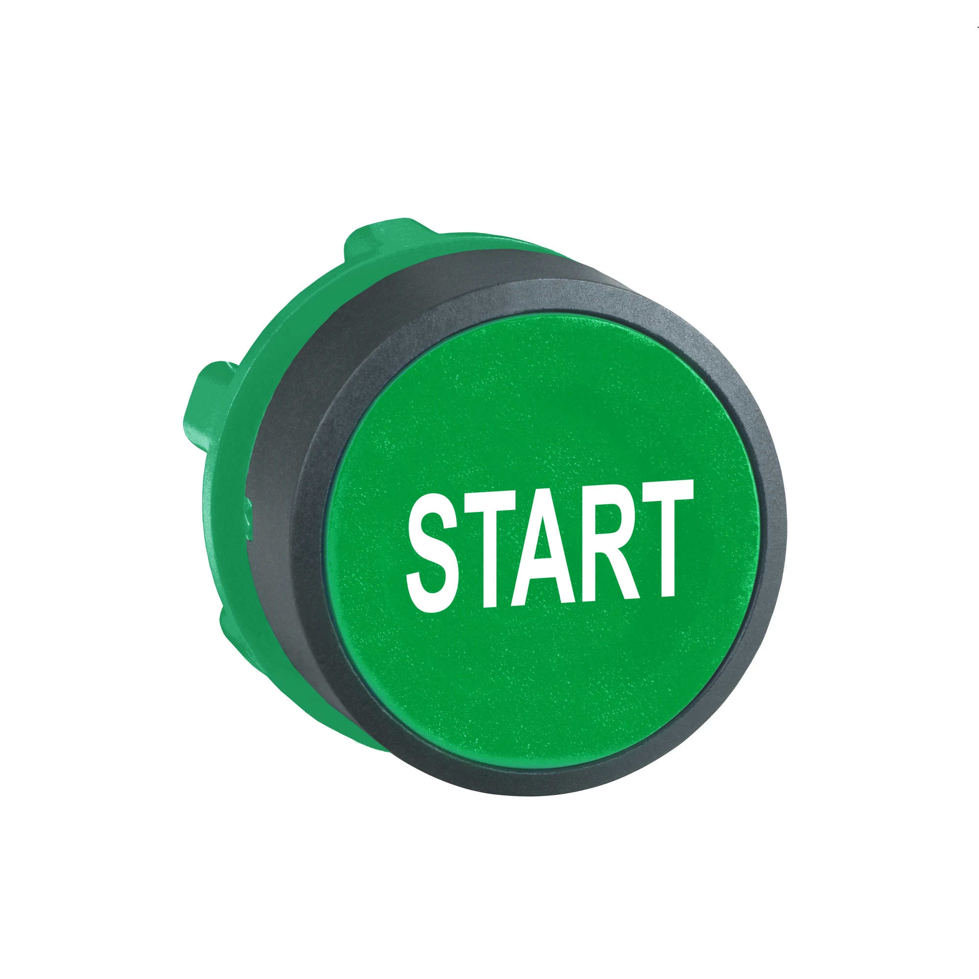 Schneider Electric ZB5AA333 Pushbutton, Front Element, Harmony XB5, Plastic, 22mm, green, labeled START, momentary (img_001)