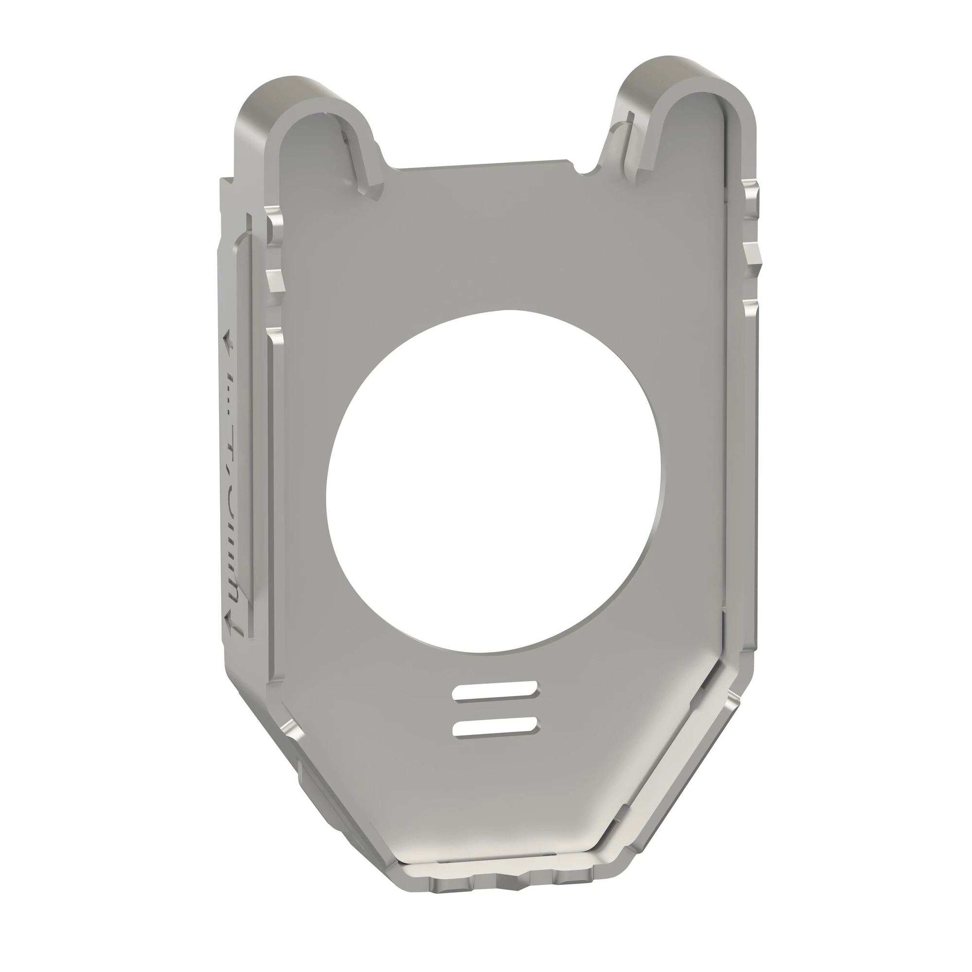Schneider Electric ZB4FBZ010 Metal holder, Harmony XB4F, 30mm, for use with flat mounting (img_001)
