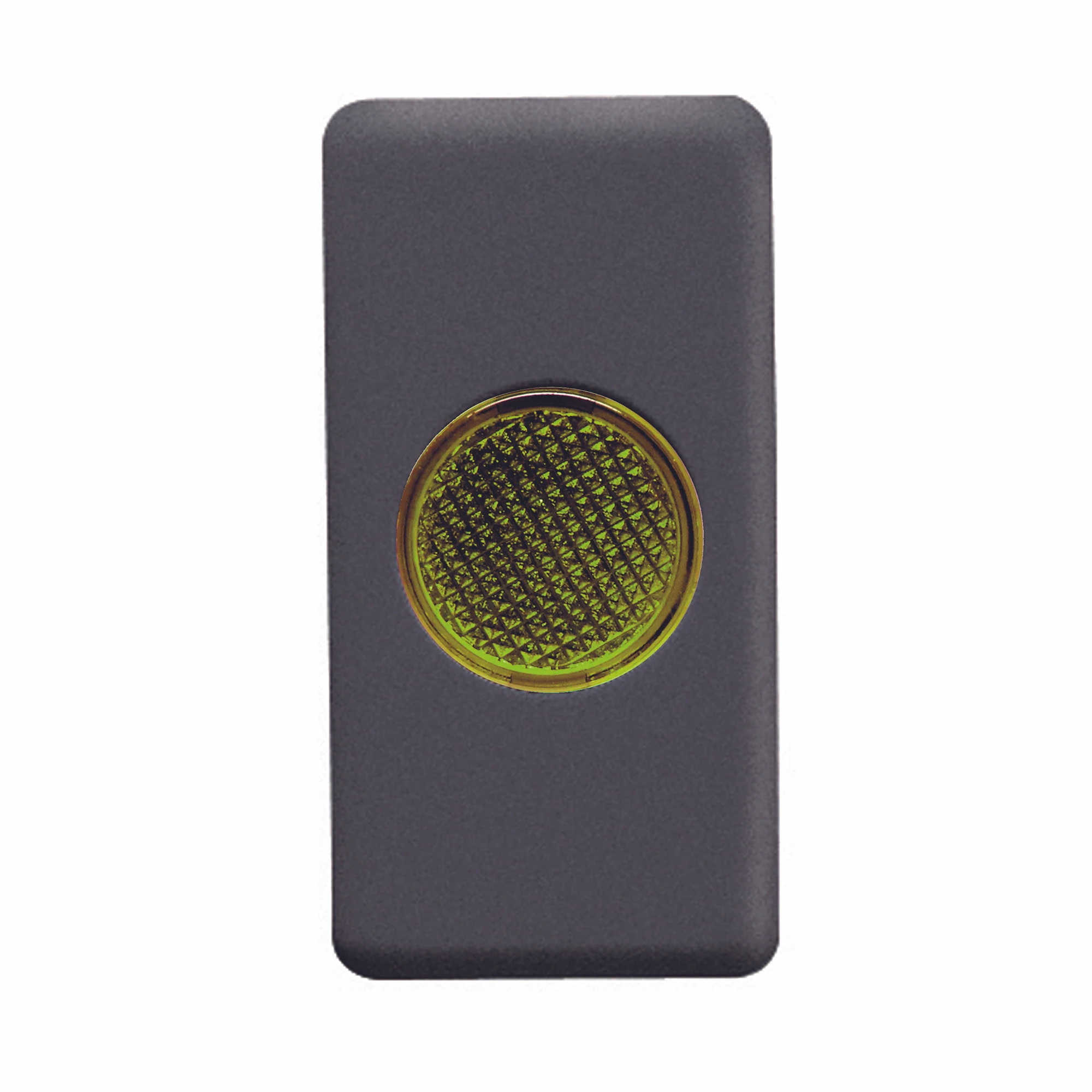 GEWISS GW21605 SINGLE INDICATOR LAMP - 12/24/250V - YELLOW - 1 MODULE - SYSTEM BLACK (img_001)