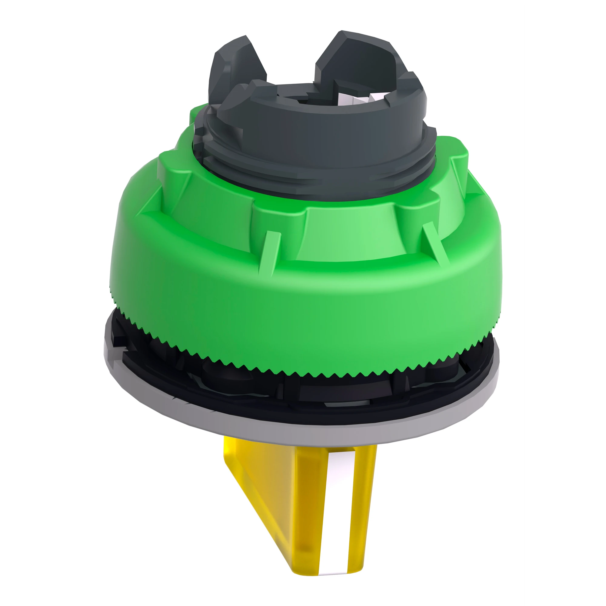 Schneider Electric ZB5FK1383C0 Illuminated selector switch, front element, Harmony XB5F, plastic, 30mm, yellow, for universal LED, 3 positions, latching (img_005)