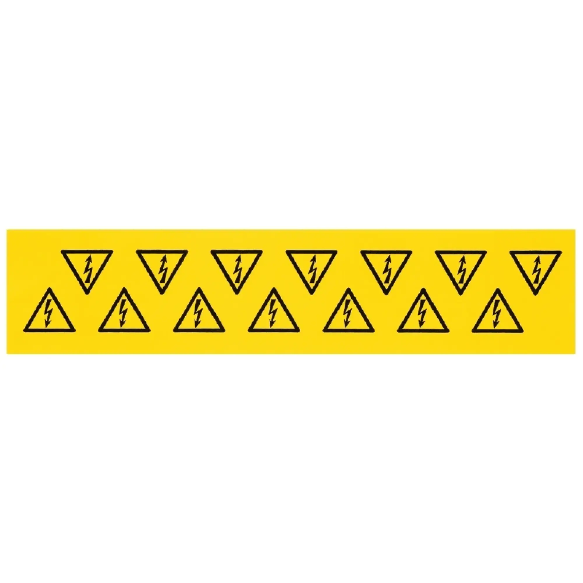 Weidmüller 1700530001 Device marking, Width: 25 mm, Printed characters: Symbols, Lightning flash in triangle, Acrylic-coated fibre webbing, yellow, Operating temperature ra (img_001) Weidmüller 1700530001 Device marking, Width: 25 mm, Printed characters: Symbols, Lightning flash in triangle, Acrylic-coated fibre webbing, yellow, Operating temperature ra (img_001)