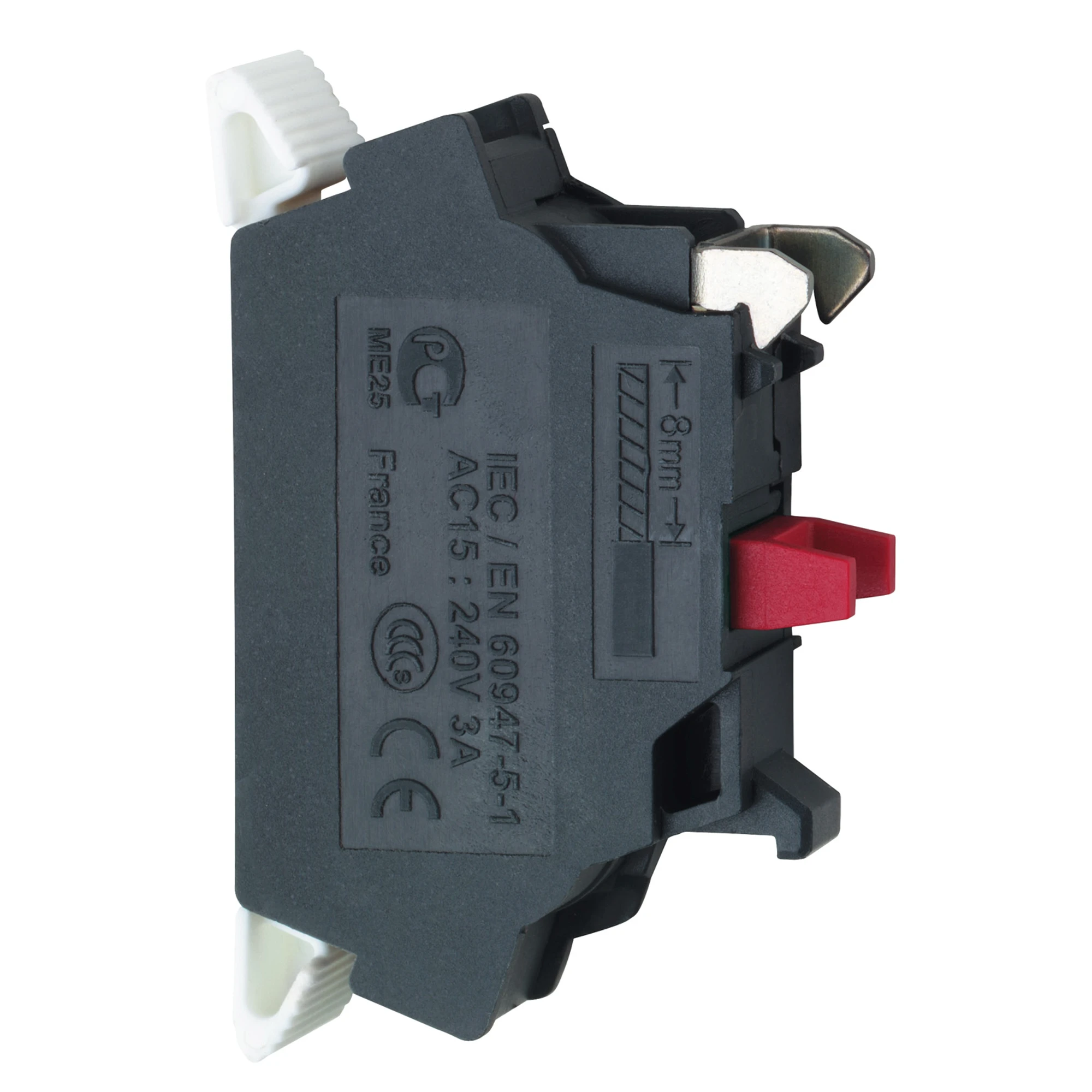 Schneider Electric ZBE1025 Auxiliary contact, contact block, Harmony XB4 and XB5, 22mm, 30mm, spring clamp, 1NO (img_001) Schneider Electric ZBE1025 Auxiliary contact, contact block, Harmony XB4 and XB5, 22mm, 30mm, spring clamp, 1NO (img_001)