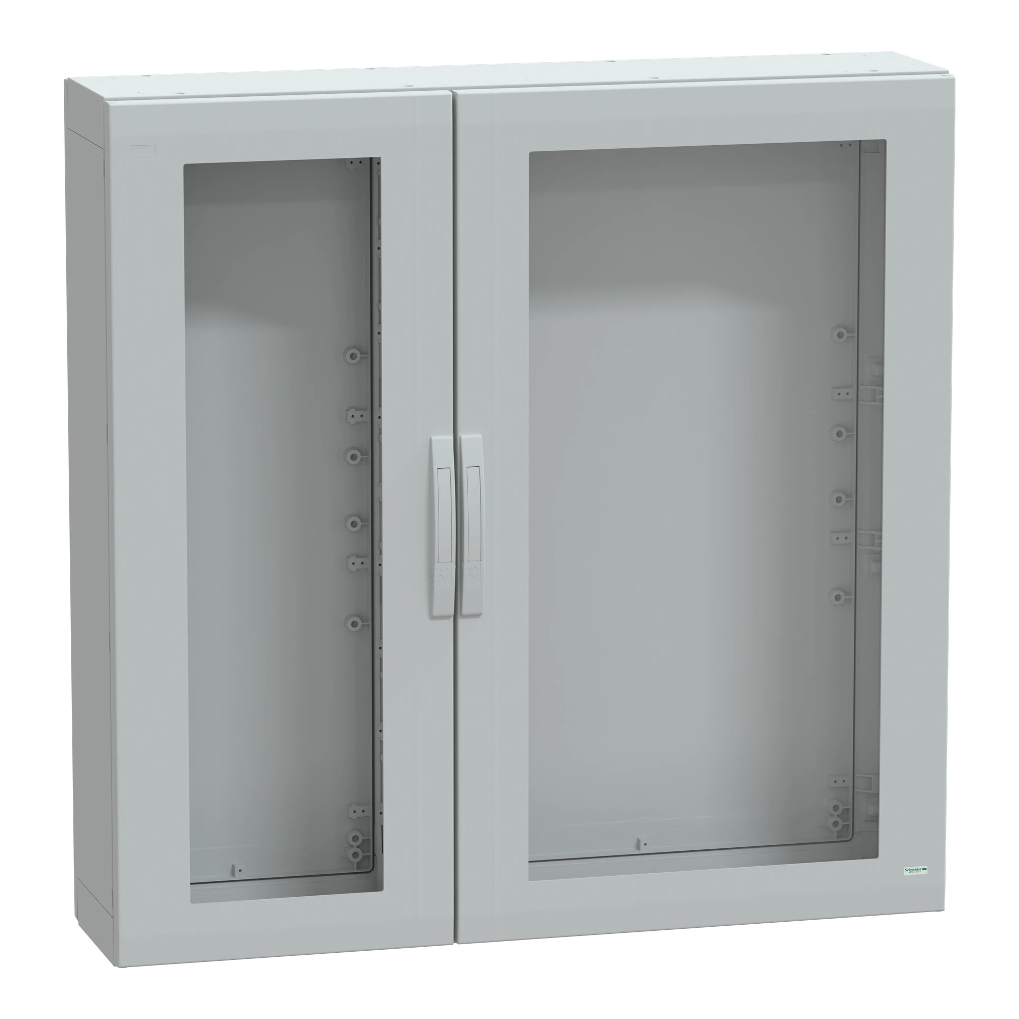 Schneider Electric NSYPLA12123TG Polyester enclosure floor standing PLA completely sealed 1250x1250x320mm IP65, transparent doors (img_001)