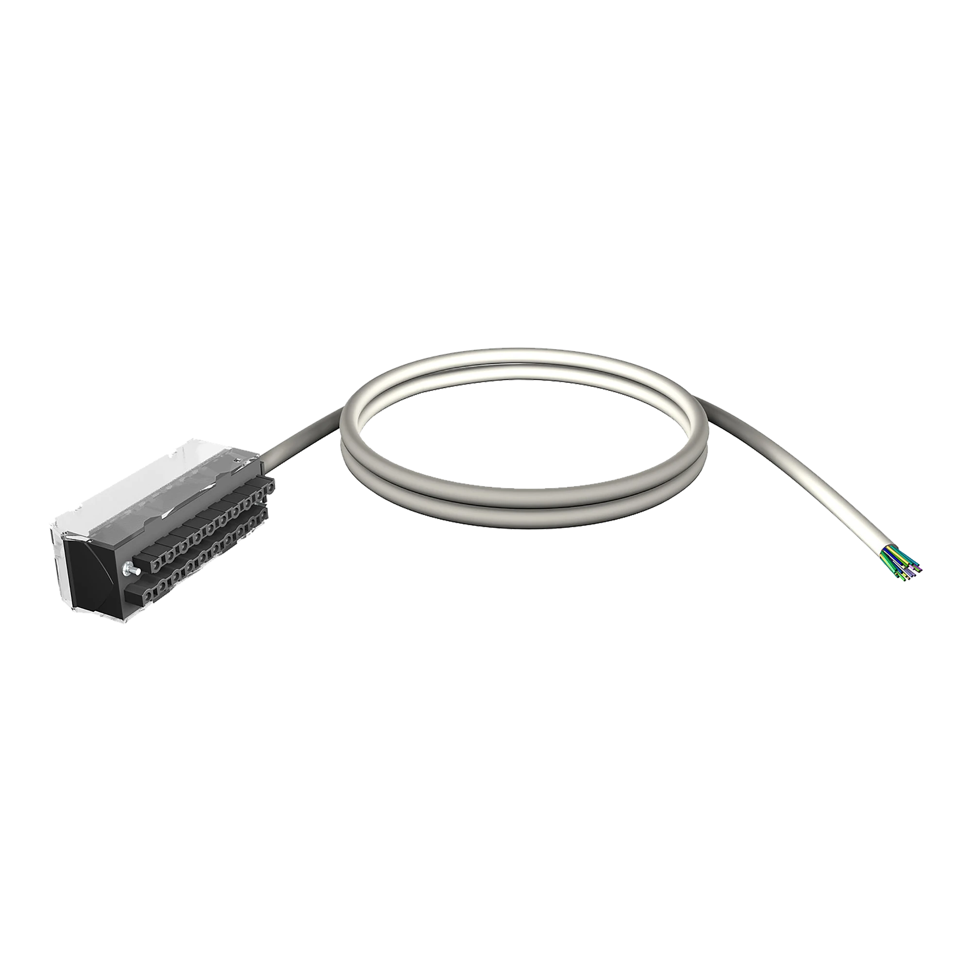 Schneider Electric BMXFTW501S Shielded Cable Set, 20-Way Terminal, 1 End Loose Cable - for M340 I/O, 5m (img_001) Schneider Electric BMXFTW501S Shielded Cable Set, 20-Way Terminal, 1 End Loose Cable - for M340 I/O, 5m (img_001)