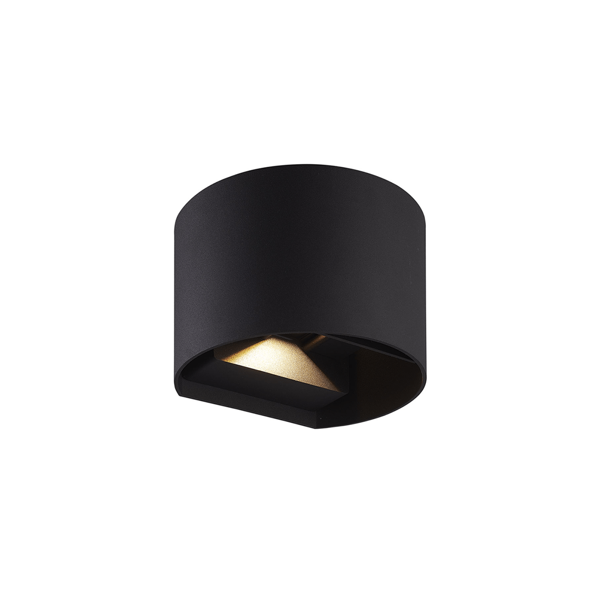 WSU Lights Wandleuchte Maliha rund schwarz - 6W - 3000K - 85lm/W - 135x110x100mm - IP65 - CRI >85Ra WSU Lights Wandleuchte Maliha rund schwarz - 6W - 3000K - 85lm/W - 135x110x100mm - IP65 - CRI >85Ra