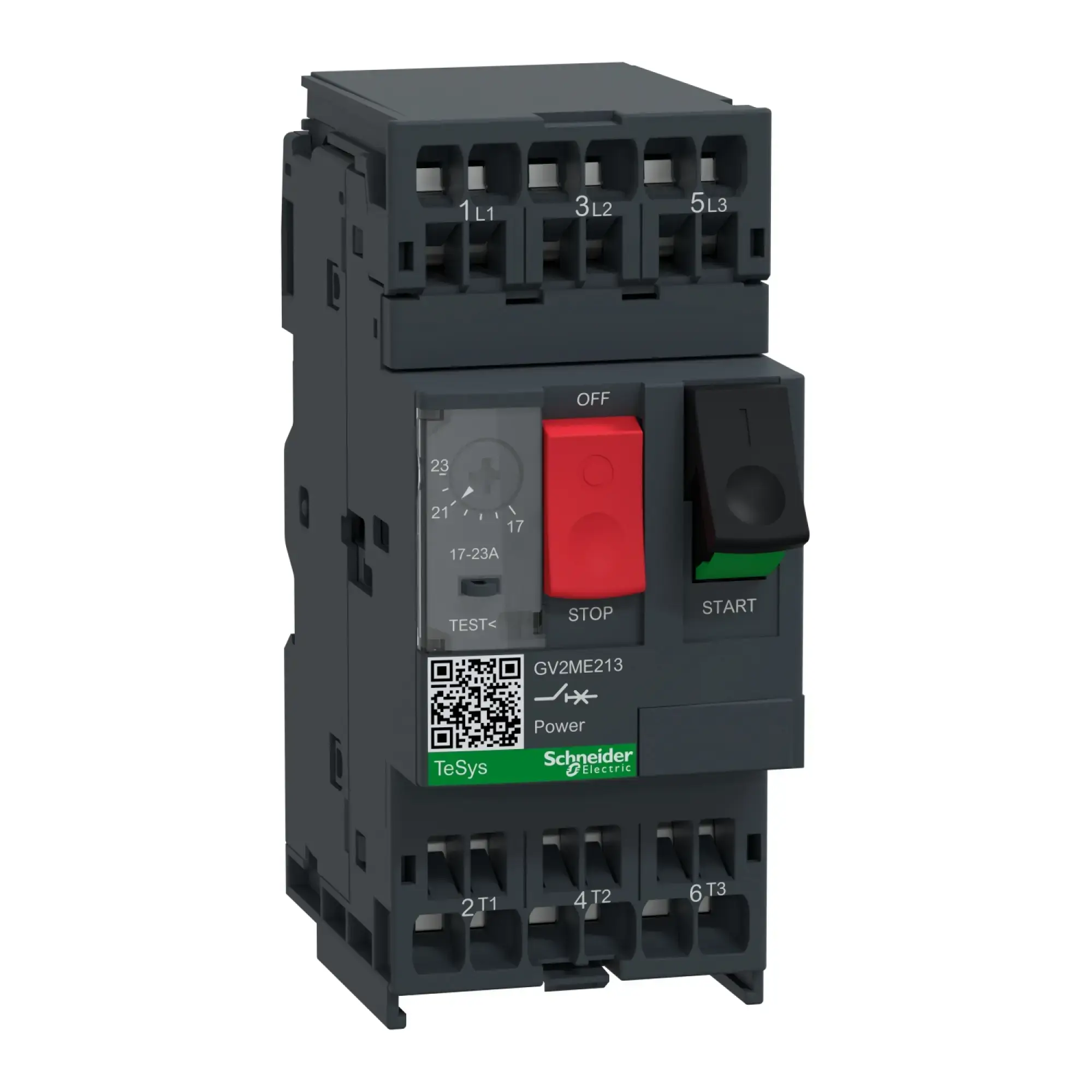 Schneider Electric GV2ME213 Motor protection switch, 3p, 17-23A, push-button actuation, spring terminal connection (img_005)