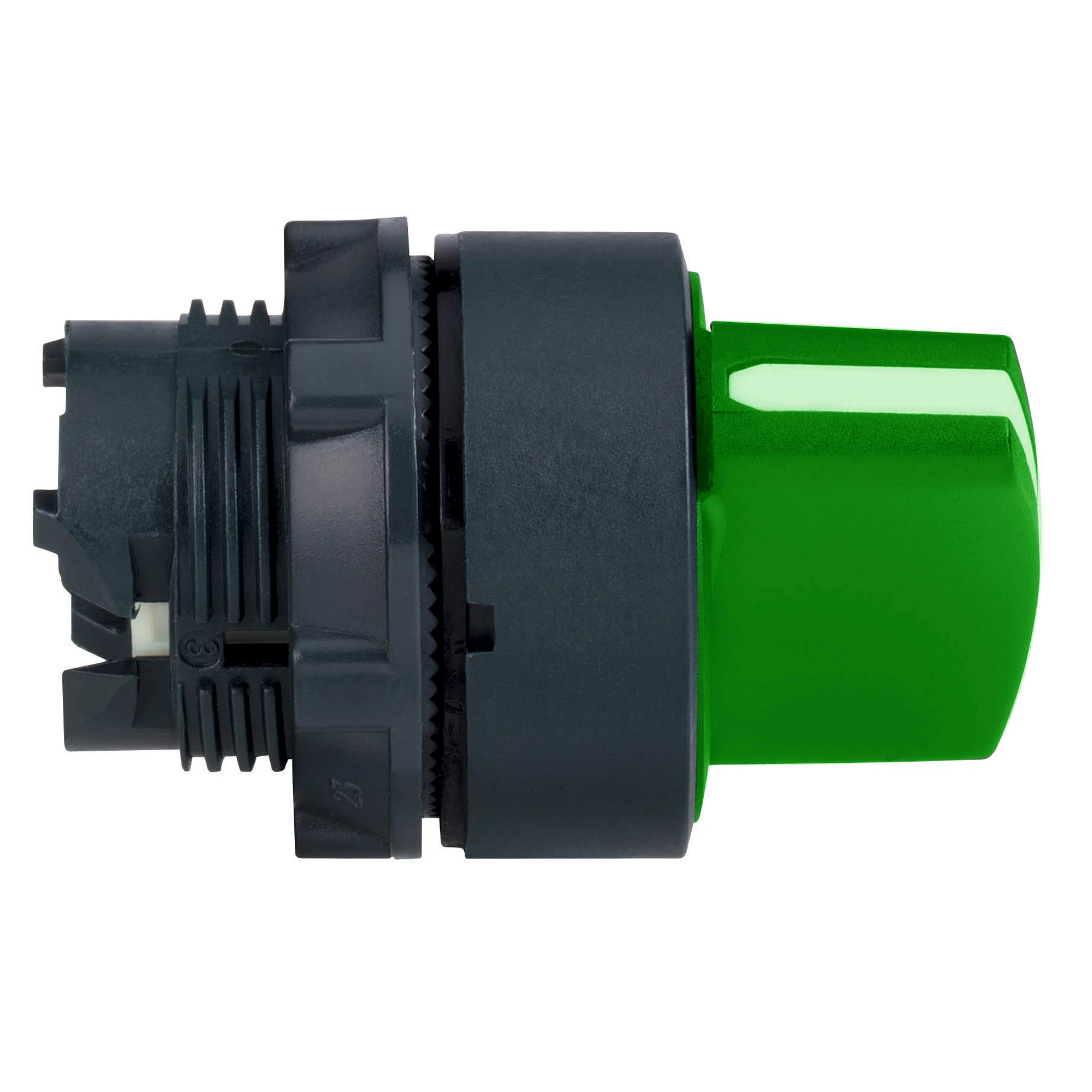 Schneider Electric ZB5AD303 Selector switch, front element, Harmony XB5, plastic, 22mm, green, 3 positions, latching (img_001)