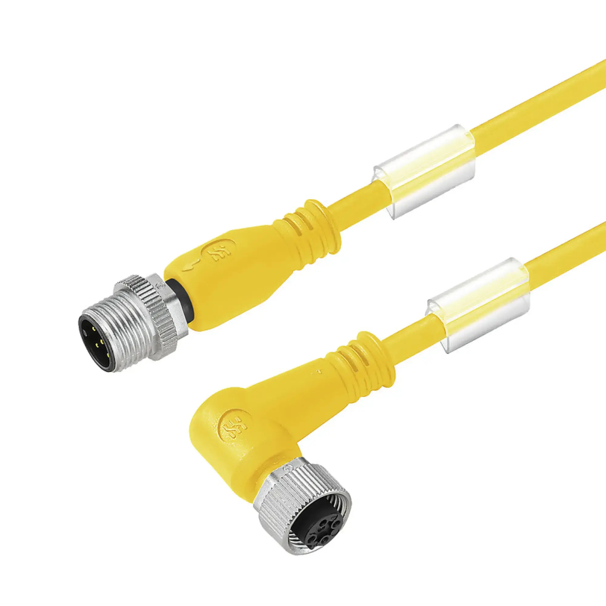 Weidmüller 2812820500 Sensor-actuator Cable, M12 / M12, Number of poles: 5, pin, straight - socket, 90°, LED: No, Cable length: 5 m SAIL-M12GM12W-5-5.0TYV (img_001)