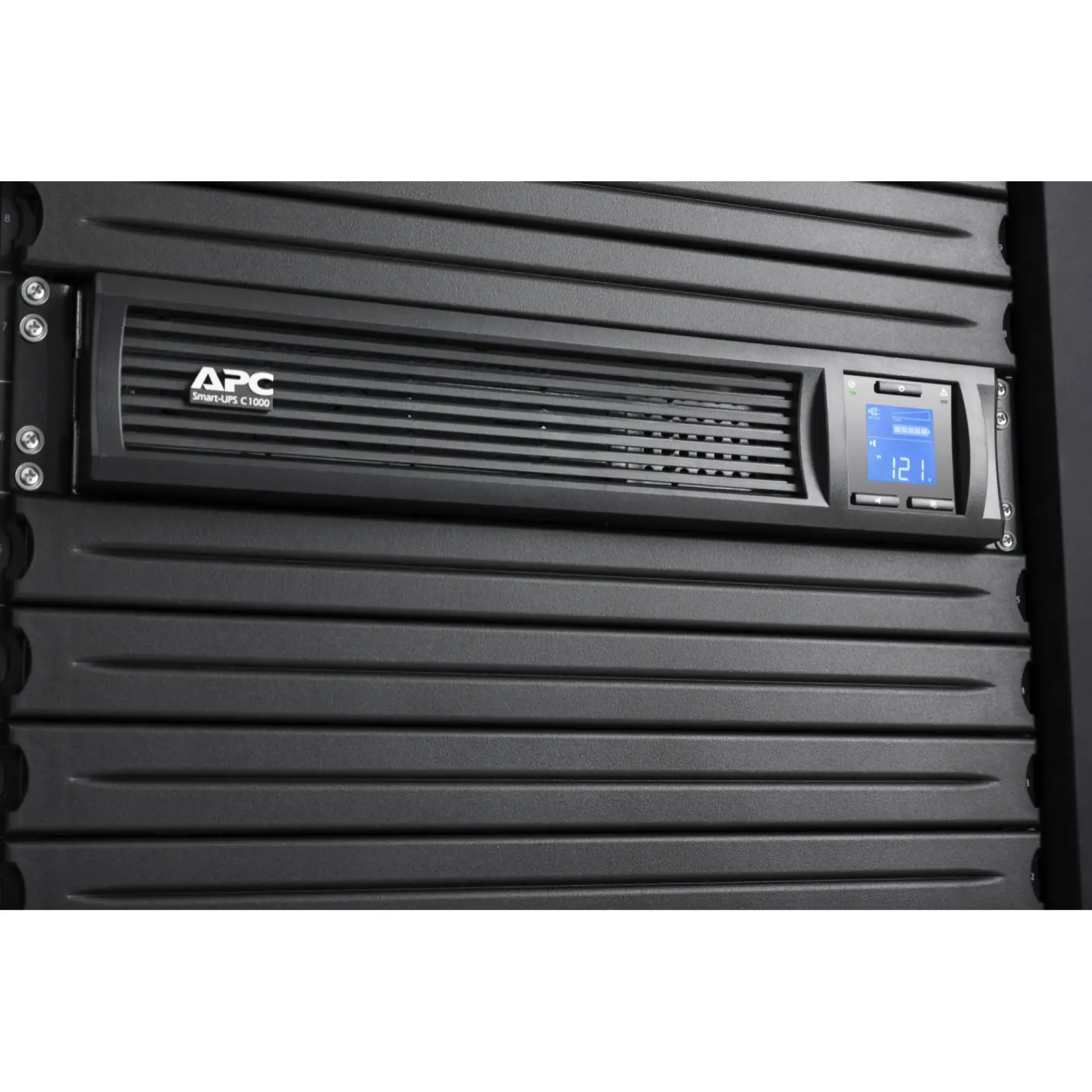 APC SMC1000I-2UC APC Smart-UPS C, Line-Interactive, 1000VA, Rackmontage 2 HE, 230V, 4x IEC C13 Ausgänge, SmartConnect, USB und serielle Kommunikation, AVR, Grafik-LCD (img_002)