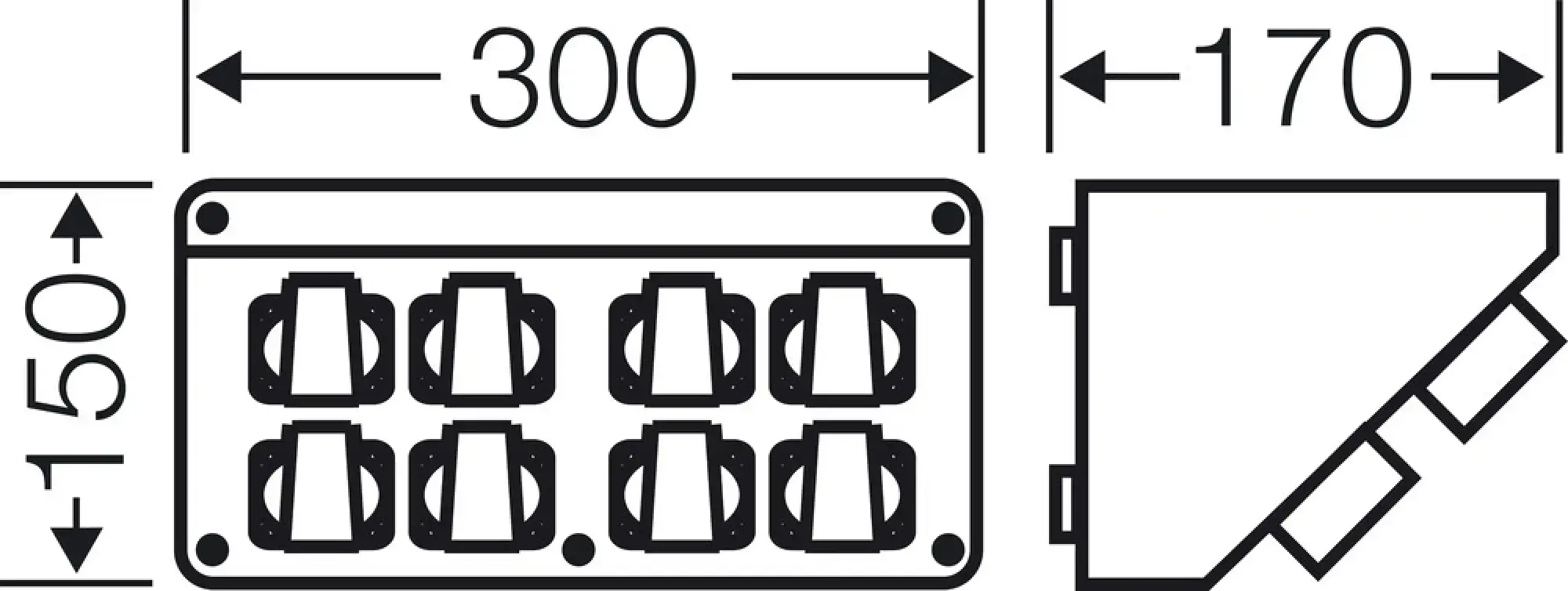 Hensel 20001453 Mi Connection Box, 8x Schuko 16A, 5p., 400V, 6h Mi CB 18 (img_004) Hensel 20001453 Mi Connection Box, 8x Schuko 16A, 5p., 400V, 6h Mi CB 18 (img_004)