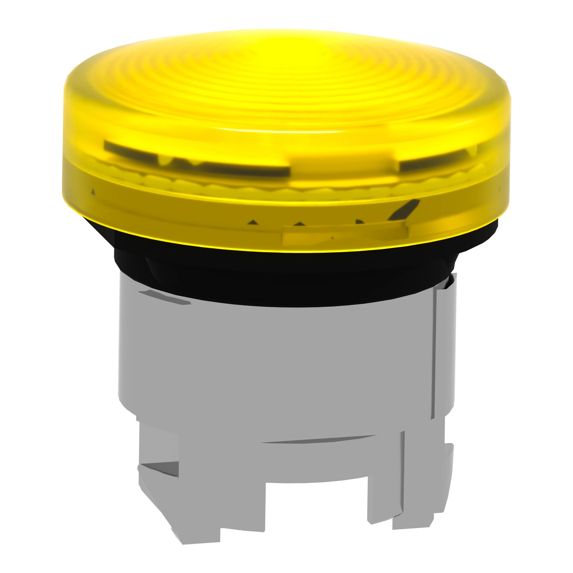 Schneider Electric ZB4BV083S Pilot light, front element, Harmony XB4, metal, 22mm, yellow, for universal LED, ribbed dome (img_005)