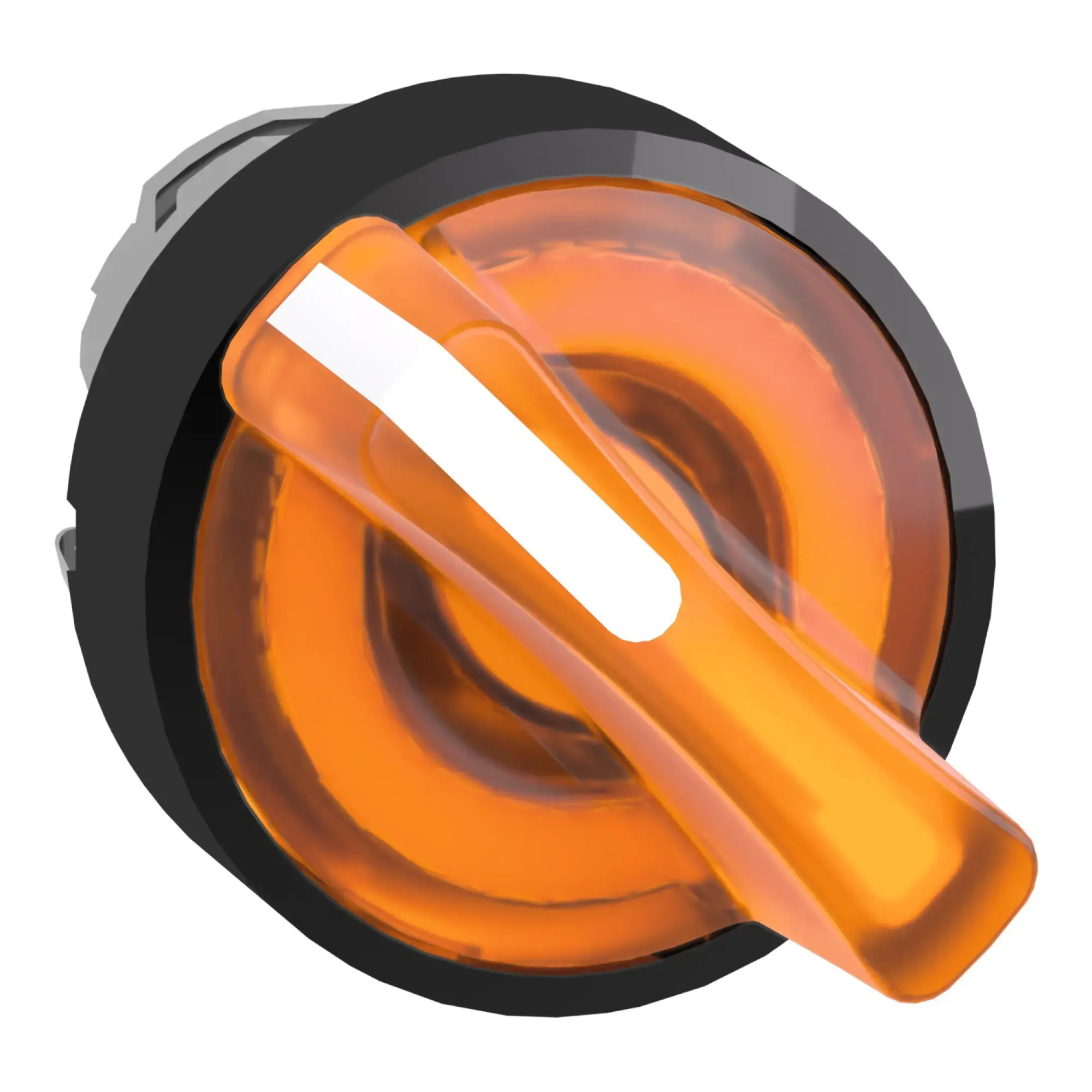 Schneider Electric ZB4BK12537 Illuminated Selector Switch, Front Element, Harmony XB4, Metal Black, 22mm, Orange, for Universal LED, 2 Positions, Latching (img_009) Schneider Electric ZB4BK12537 Illuminated Selector Switch, Front Element, Harmony XB4, Metal Black, 22mm, Orange, for Universal LED, 2 Positions, Latching (img_009)