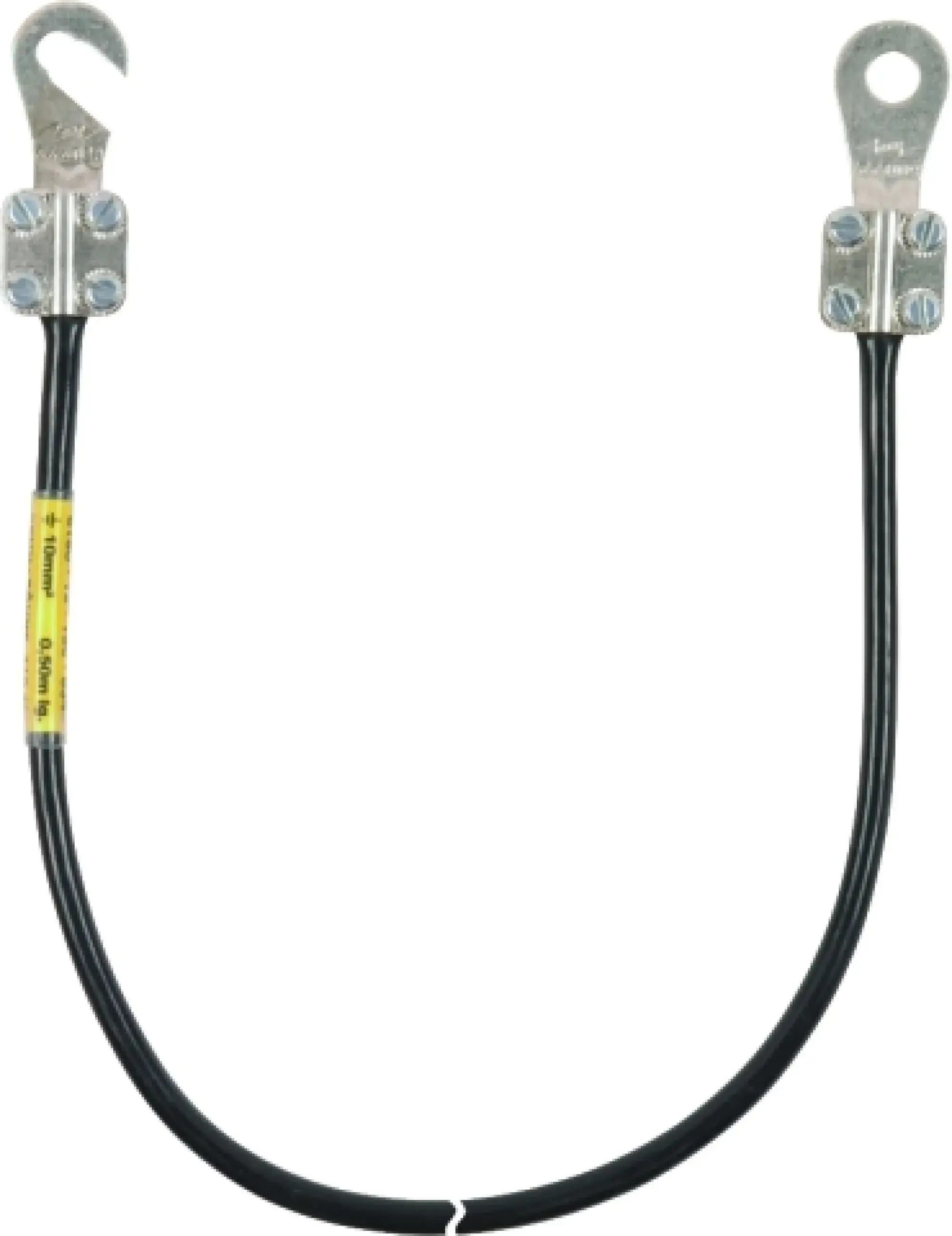Dehn 416441 Earthing cable 16mm² / L 4.0m black w. 1 cable lug (D) M10 a. (B) M8/M10 Supply No. 6150-12-308-6936 (img_001) Dehn 416441 Earthing cable 16mm² / L 4.0m black w. 1 cable lug (D) M10 a. (B) M8/M10 Supply No. 6150-12-308-6936 (img_001)