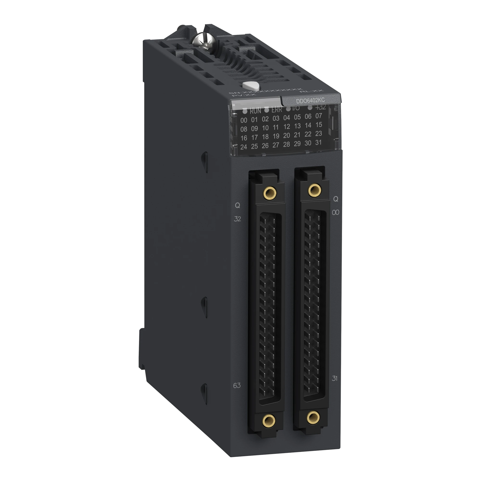 Schneider Electric BMXDDO6402KC Modicon X80 I/O Module, 64 Transistor Outputs, 24V DC Positive Logic, Pin Connectors, 0.1A, Conformal Coating (img_001) Schneider Electric BMXDDO6402KC Modicon X80 I/O Module, 64 Transistor Outputs, 24V DC Positive Logic, Pin Connectors, 0.1A, Conformal Coating (img_001)