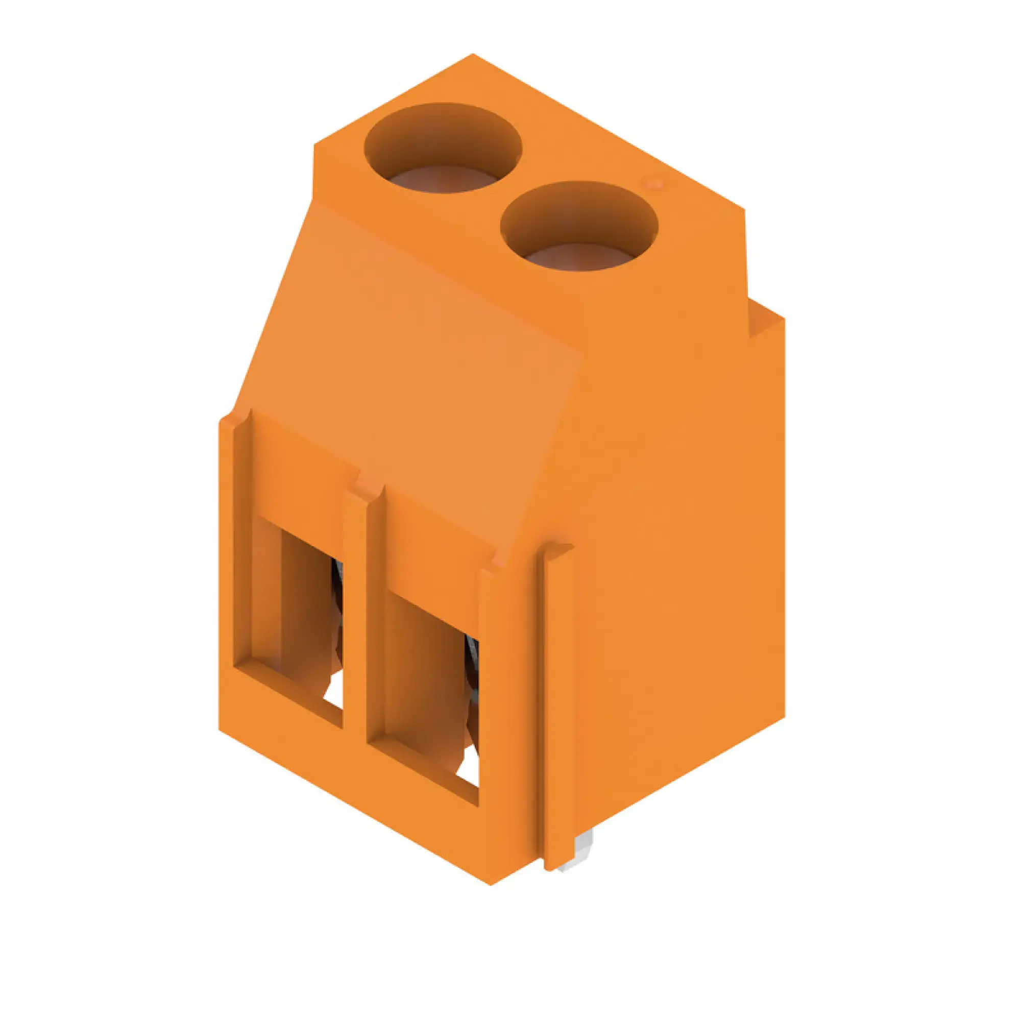 Weidmüller 2886380000 PCB terminal, 320 V, Pitch in mm: 5.08, Number of poles: 2, Clamping yoke connection, THT solder connection, 90°, Box (img_001)