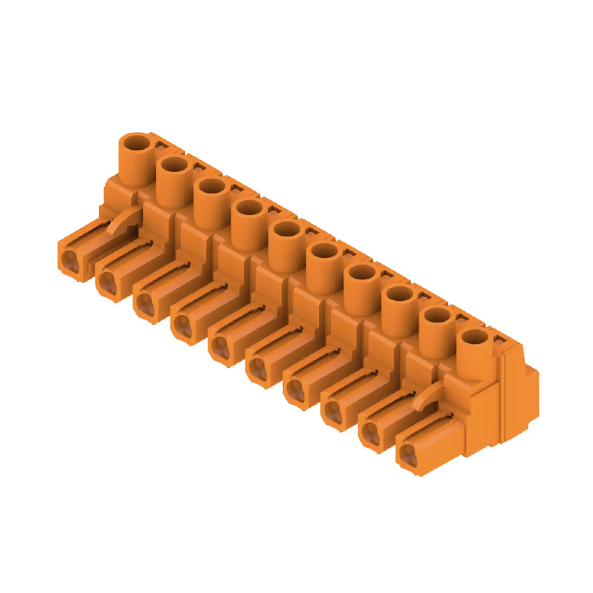 Weidmüller 1980560000 PCB connector (wire connection), 500 V, 29 A, Pitch in mm: 7.62, 4 mm², Number of poles: 10, Clamping yoke connection, Box (img_001)